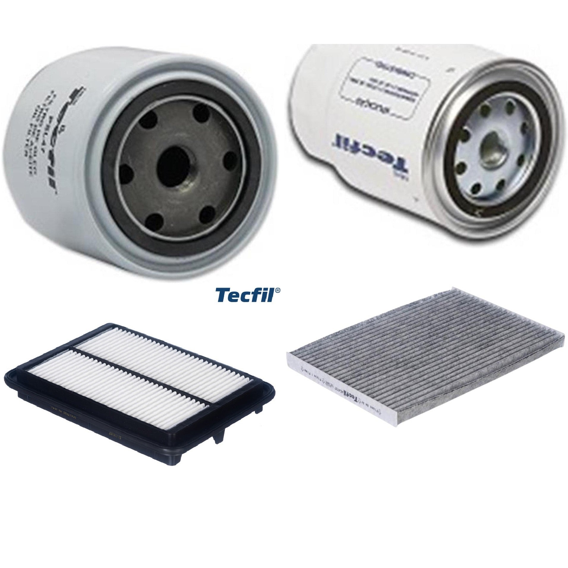 Kit Filtros de Ar do Motor, Óleo, Cabine e Combustível - Tecfil - ACA727 / ARL1657 / PSC993 / PSL47 - (1)