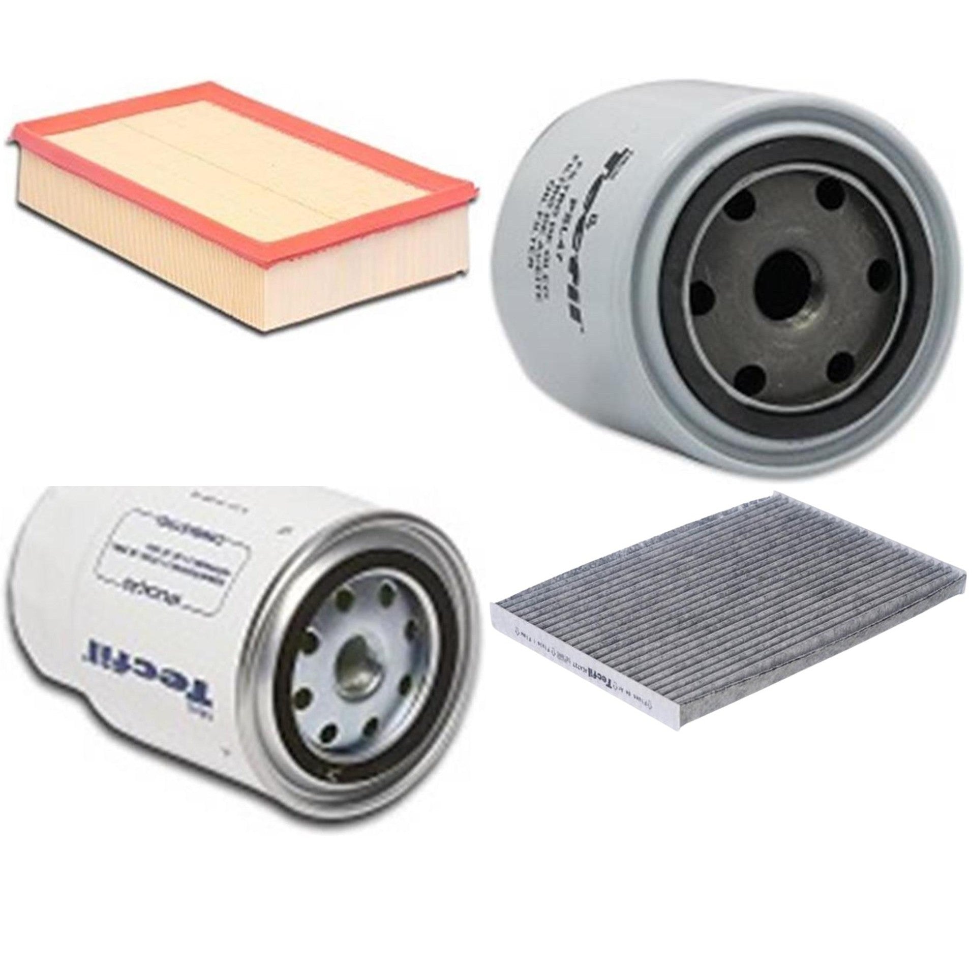Kit Filtros de Ar do Motor, Óleo, Cabine e Combustível - Tecfil - ACA727 / ARL9600 / PSC993 / PSL47 - (1)