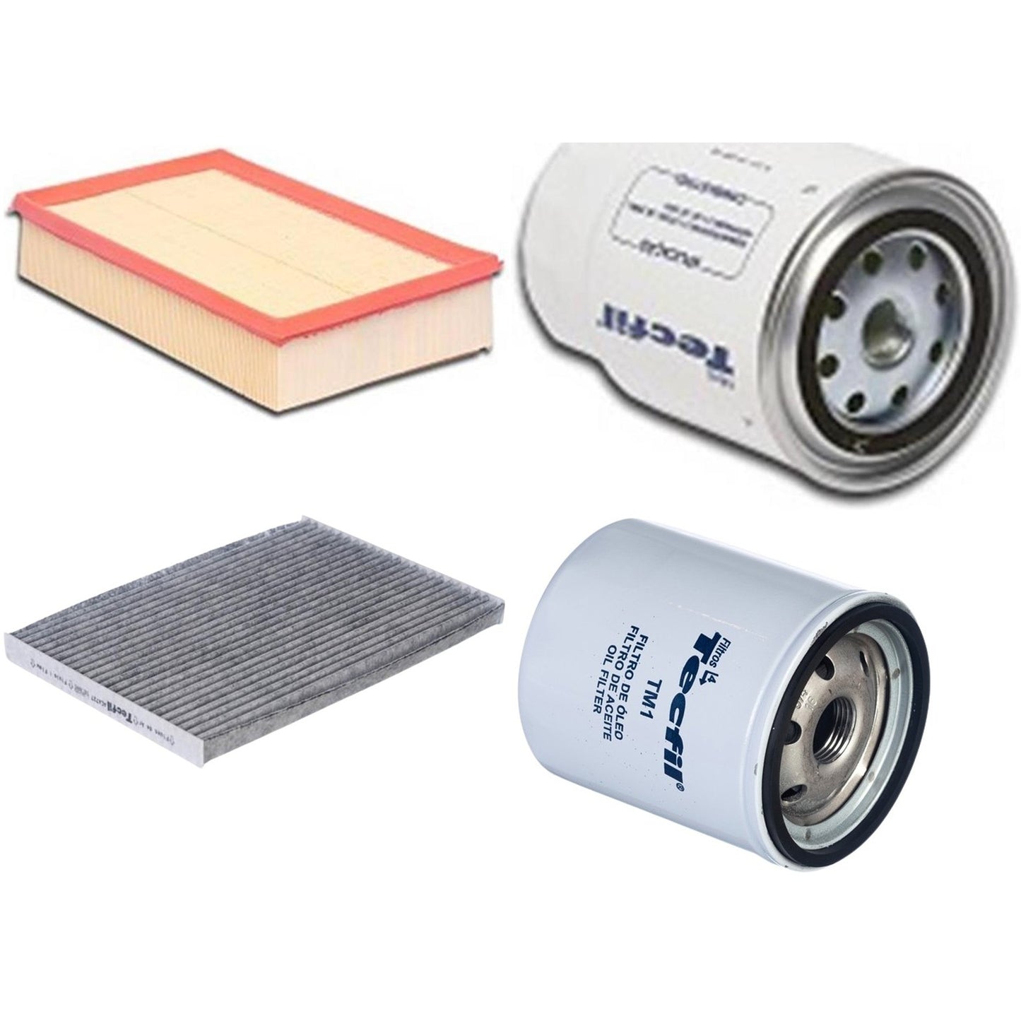 Kit Filtros de Ar do Motor, Óleo, Cabine e Combustível - Tecfil - ACA727 / ARL9600 / PSC993 / PSL34M-(TM1) - (1)