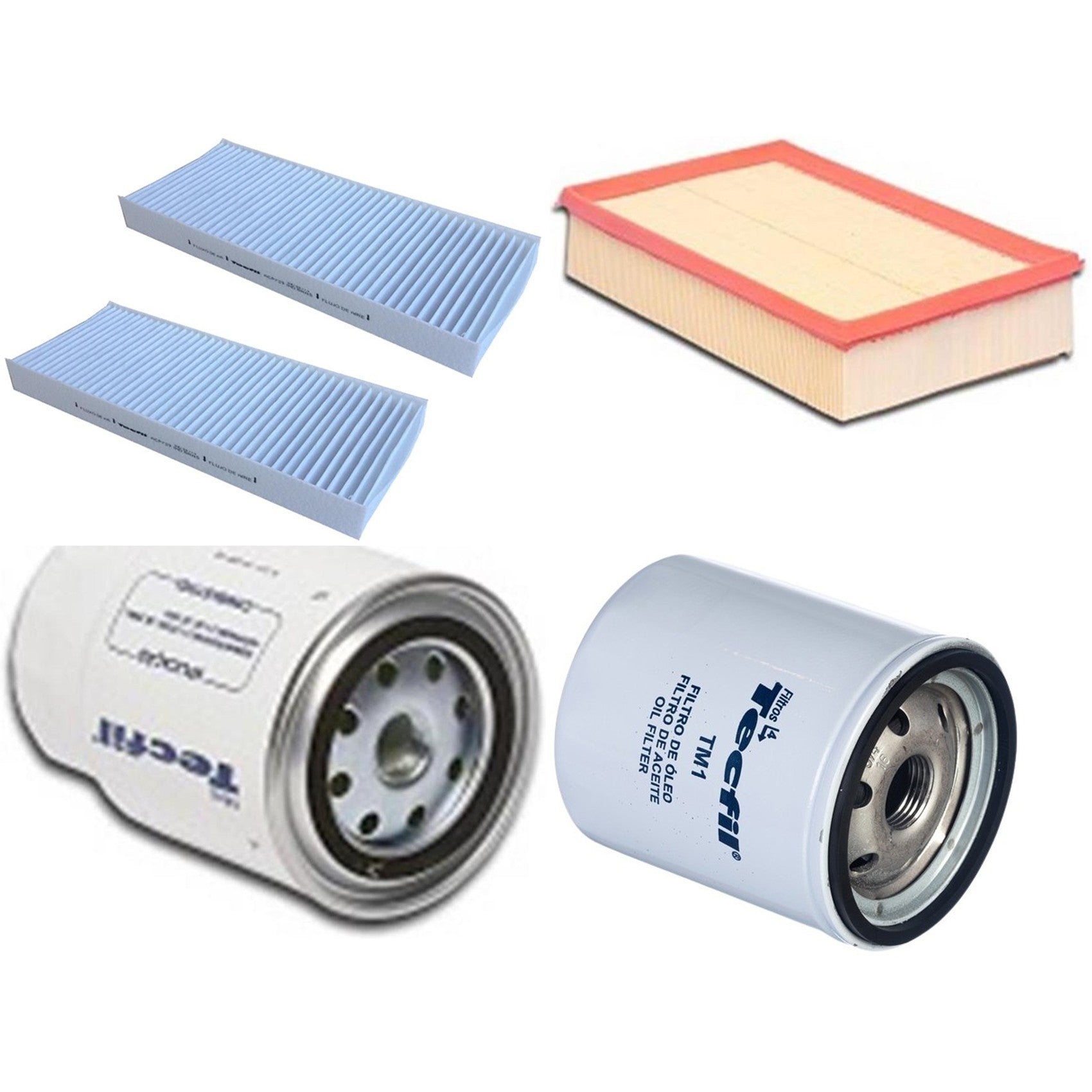 Kit Filtros de Ar do Motor, Óleo, Cabine e Combustível - Tecfil - ACP729 / ARL9600 / PSC993 / PSL34M-(TM1) - (1)