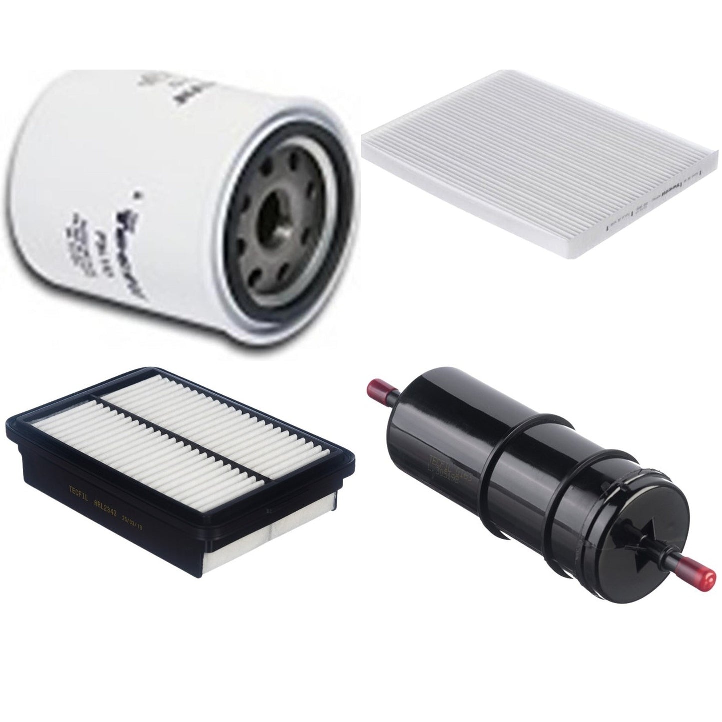 Kit Filtros de Ar do Motor, Óleo, Cabine e Combustível - Tecfil - ACP982 / ARL2343 / GI63 / PSL152 - (1)