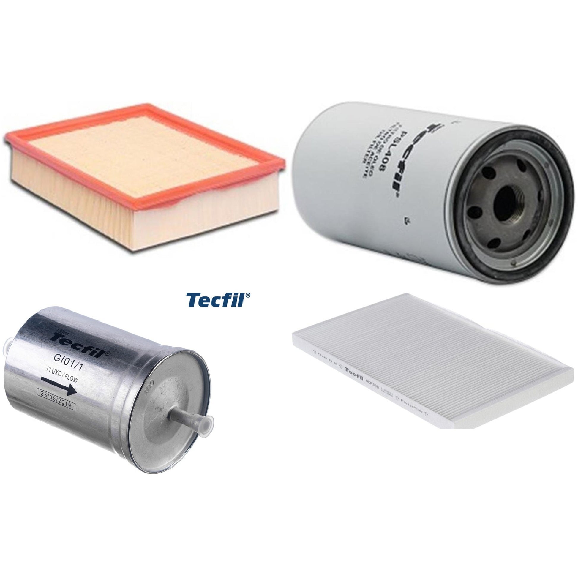 Kit Filtros de Ar do Motor, Óleo, Cabine e Combustível - Tecfil - ACP368 / ARL8837 / GI01/1 / PSL408 - (1)