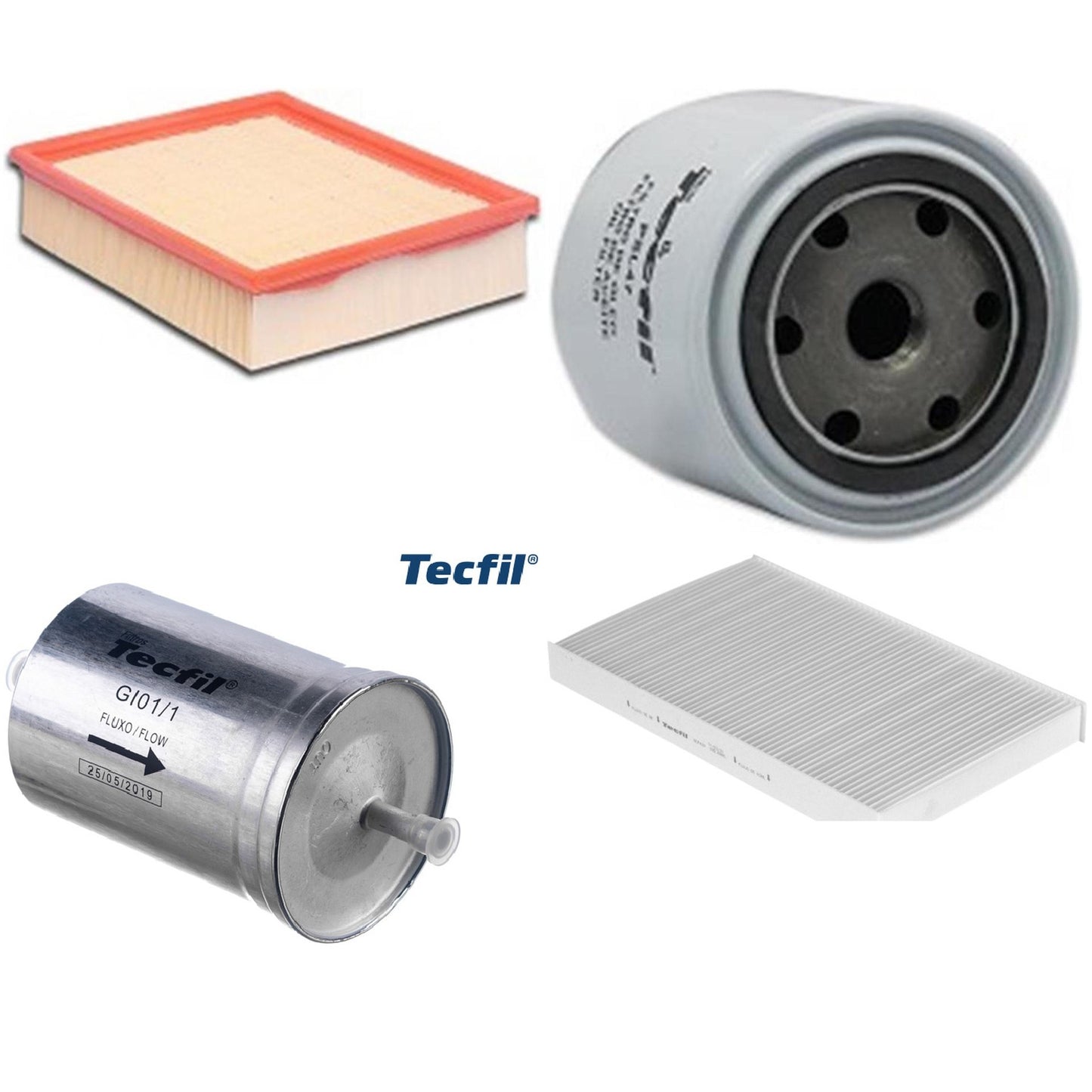 Kit Filtros de Ar do Motor, Óleo, Cabine e Combustível - Tecfil - ACP439 / ARL8837 / GI01/1 / PSL47 - (1)