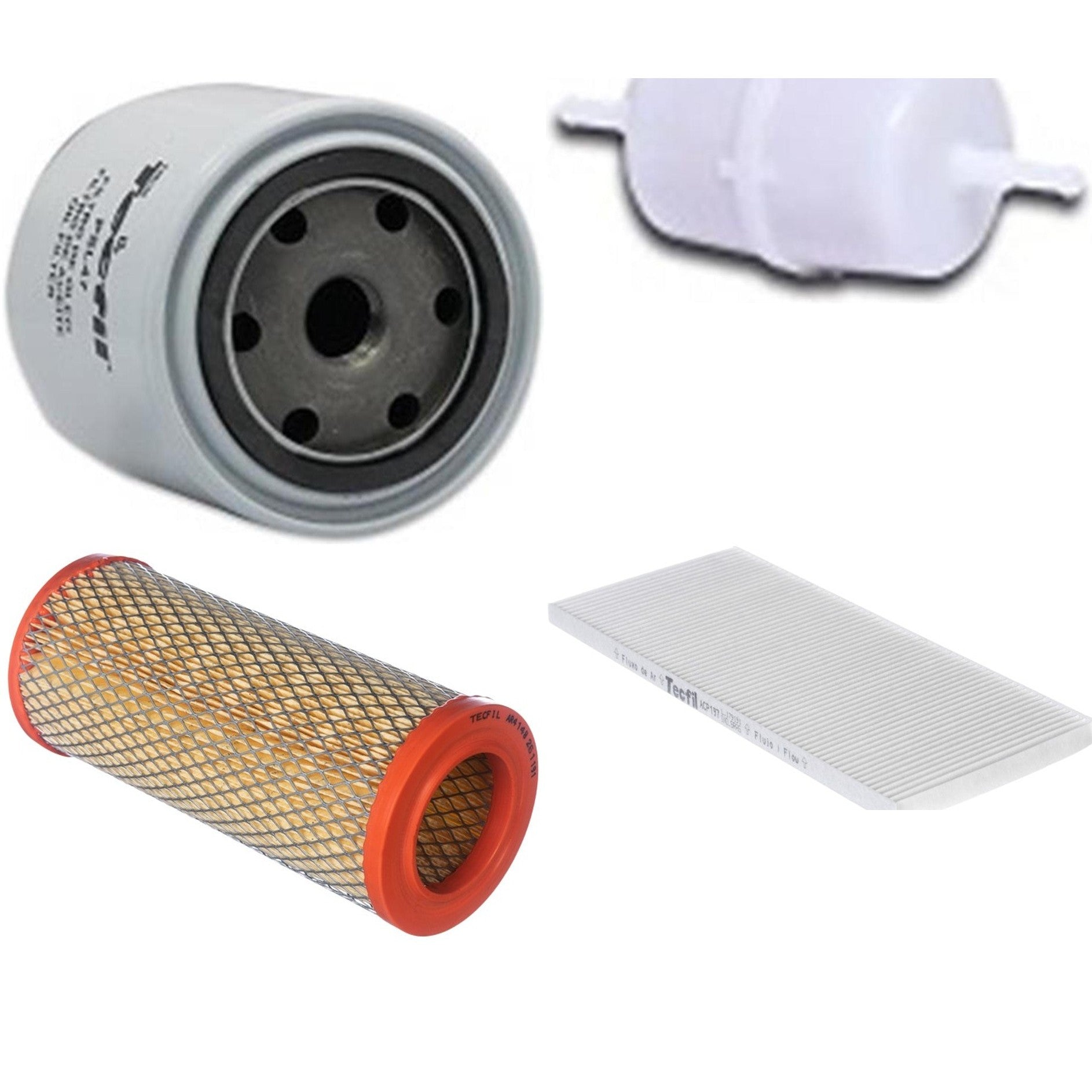Kit Filtros de Ar do Motor, Óleo, Cabine e Combustível - Tecfil - ACP197 / AG68 / AR4148 / PSL47 - (1)