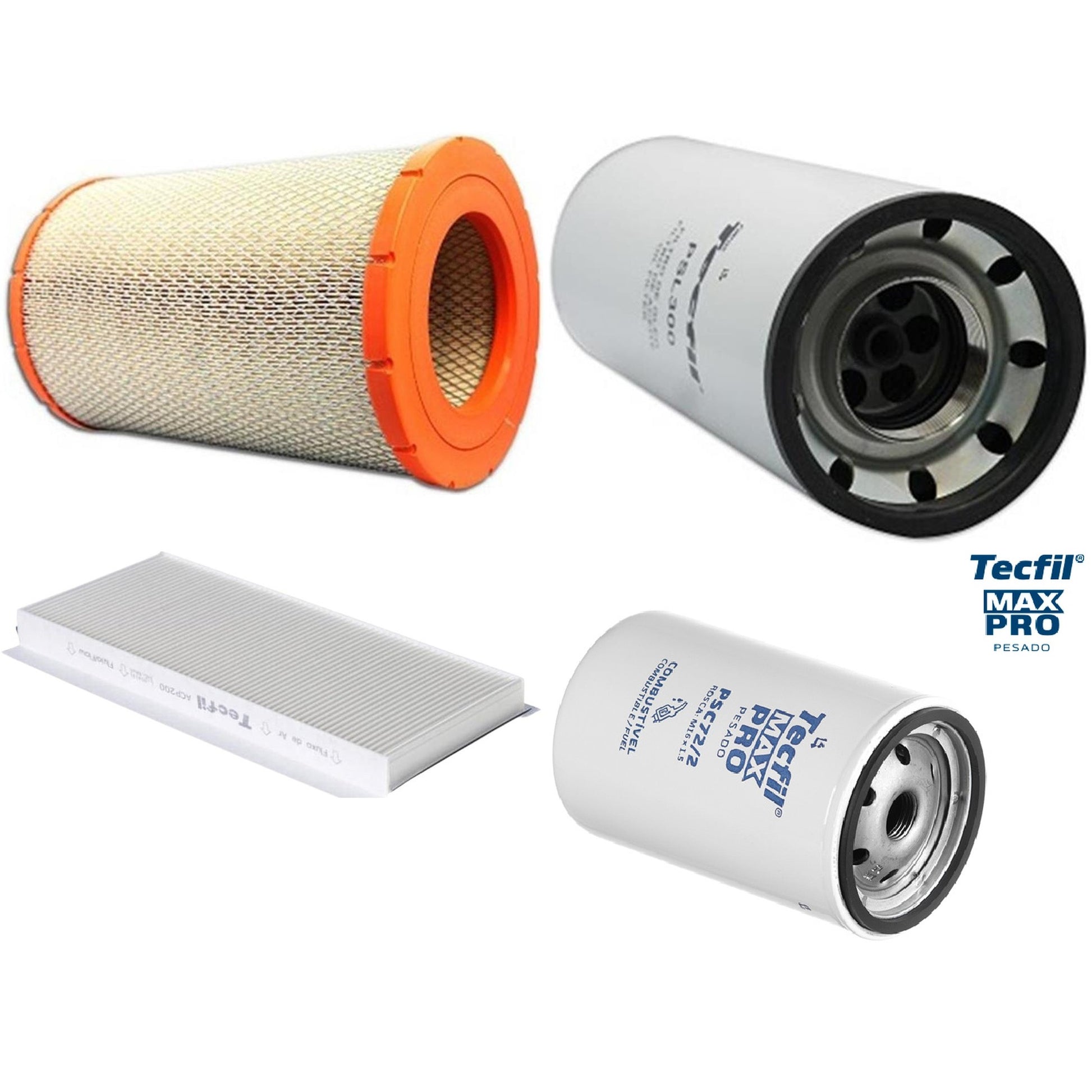 Kit Filtros de Ar do Motor, Óleo, Cabine e Combustível - Tecfil - ACP200 / ARS9839 / PSC72/2 / PSL300 - (1)
