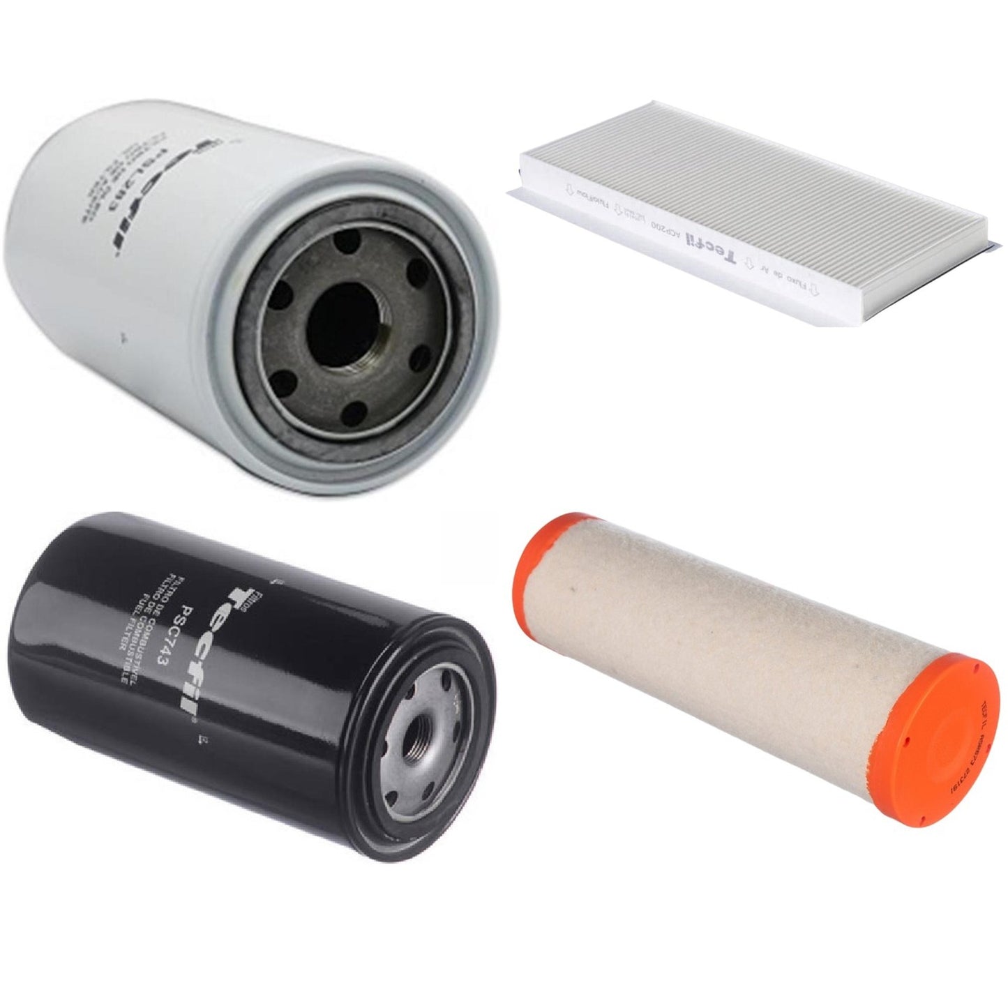 Kit Filtros de Ar do Motor, Óleo, Cabine e Combustível - Tecfil - ACP200 / ASR673 / PSC743 / PSL283 - (1)