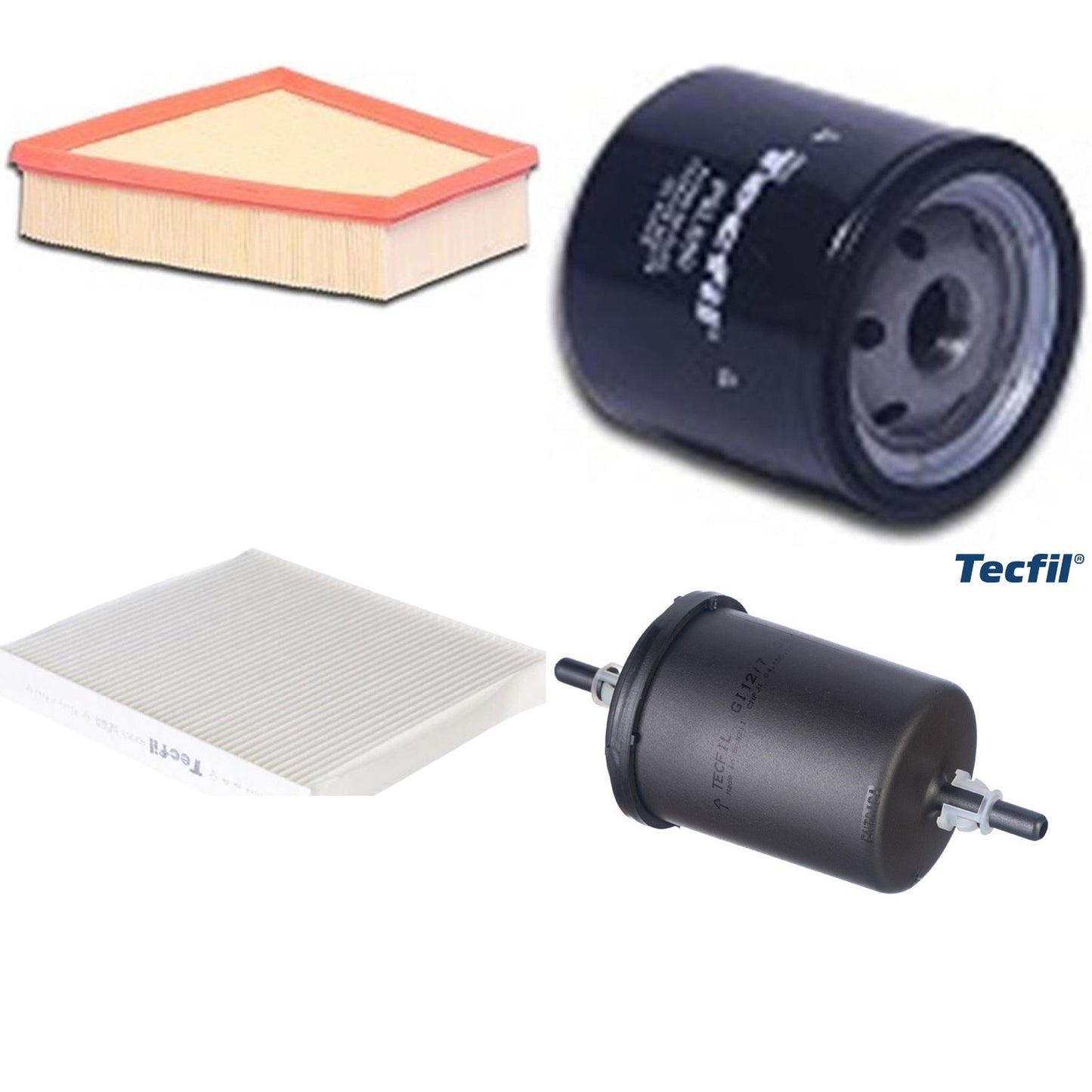 Kit Filtros de Ar do Motor, Óleo, Cabine e Combustível - Tecfil - ACP303 / ART6098 / GI12/7 / PSL560 - (1)