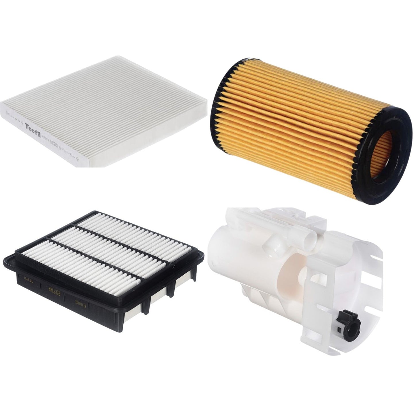 Kit Filtro de Ar, Combustível, Óleo e Ar Condicionado - Tecfil - ACP974 / ARL2333 / FBT2363 / PEL114 - (1)