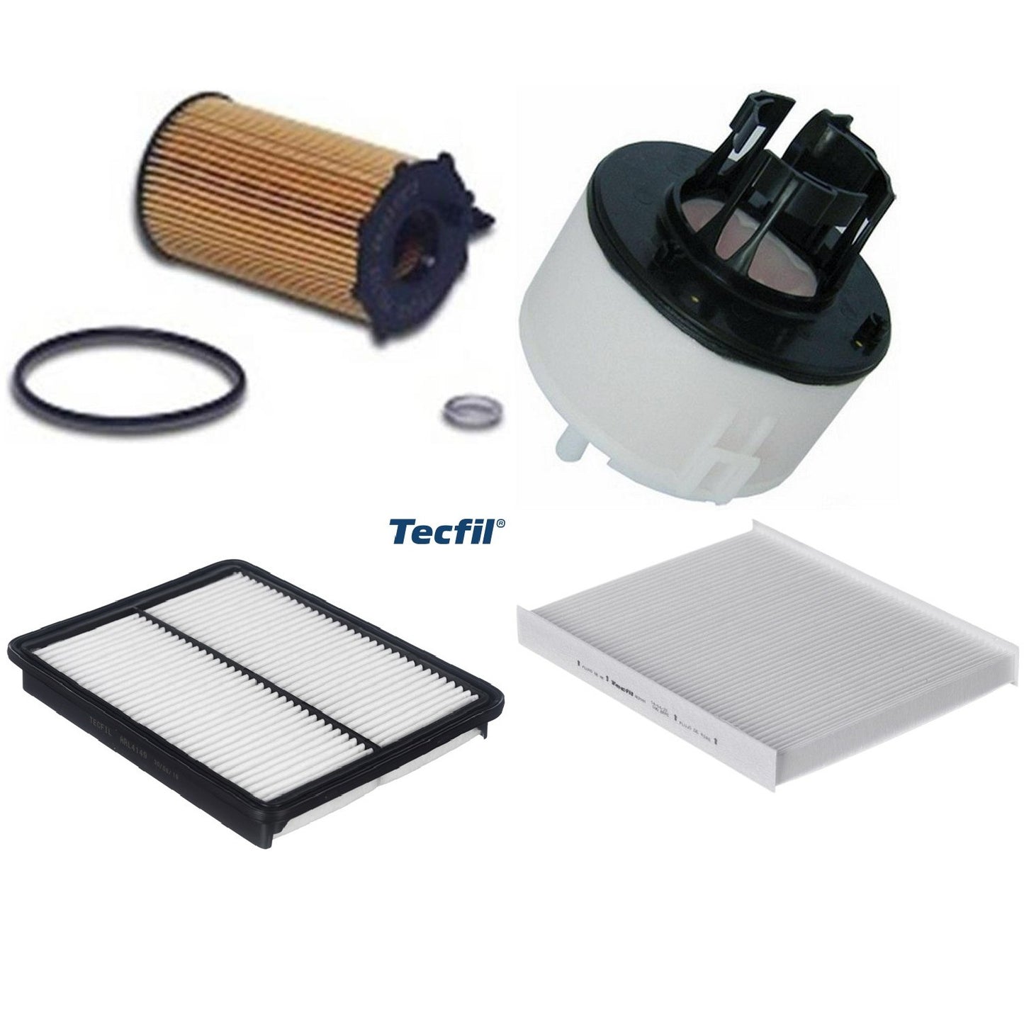 Kit Filtros de Ar do Motor, Óleo, Cabine e Combustível - Tecfil - ACP981 / ARL4149 / FBT2365 / PEL722 - (1)