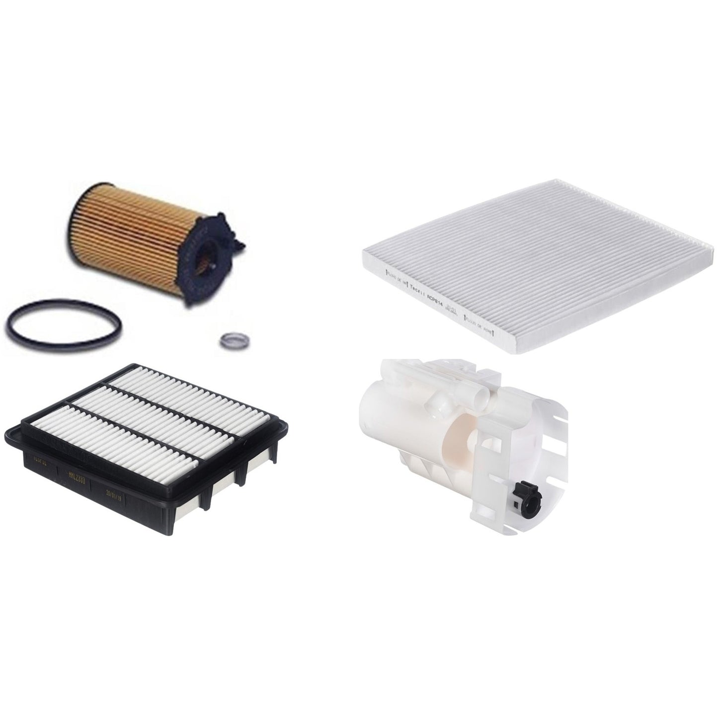 Kit Filtro de Ar, Combustível, Óleo e Ar Condicionado - Tecfil - ACP814 / ARL2333 / FBT2363 / PEL722 - (1)