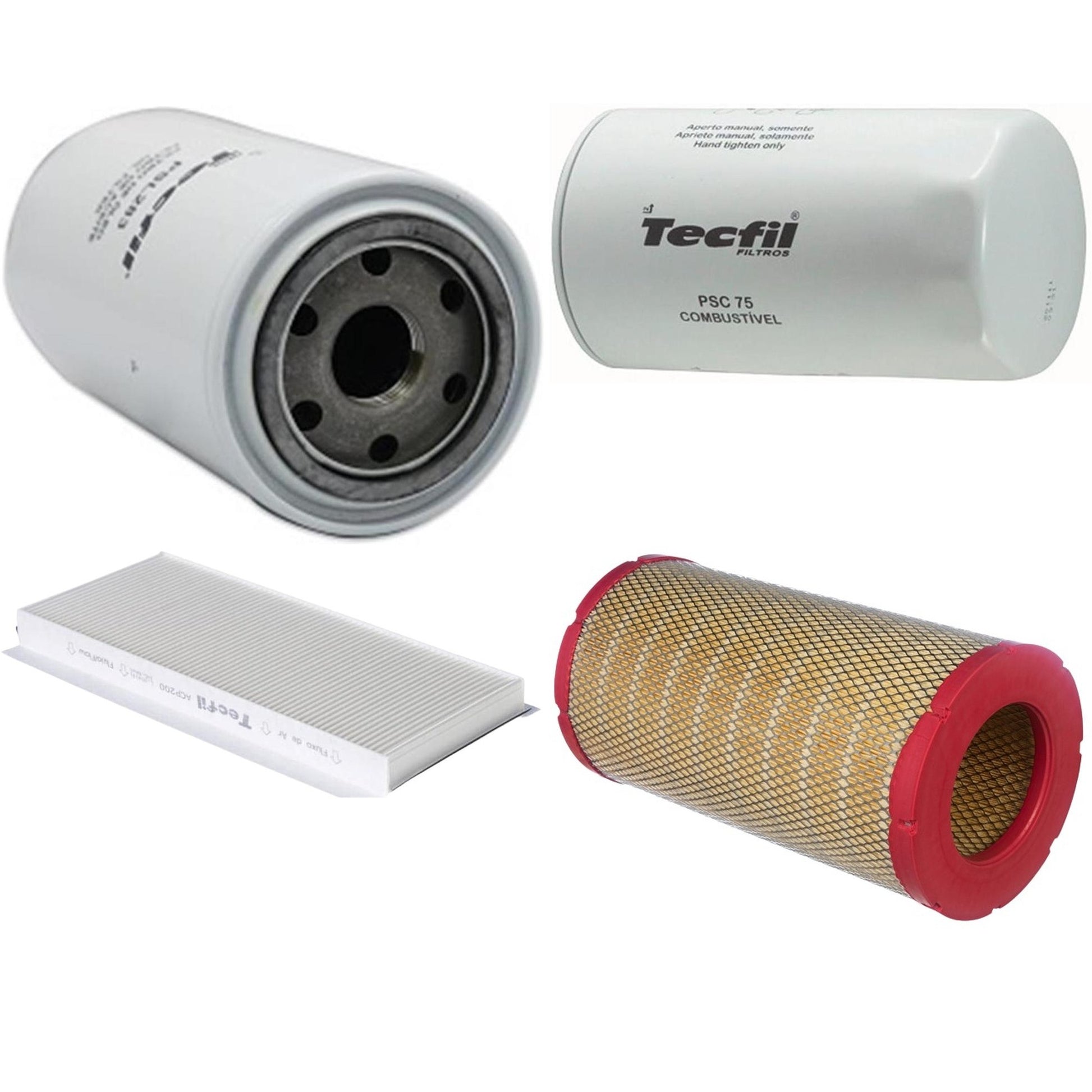 Kit Filtros de Ar do Motor, Óleo, Cabine e Combustível - Tecfil - ACP200 / ARS5376 / PSC75 / PSL283 - (1)