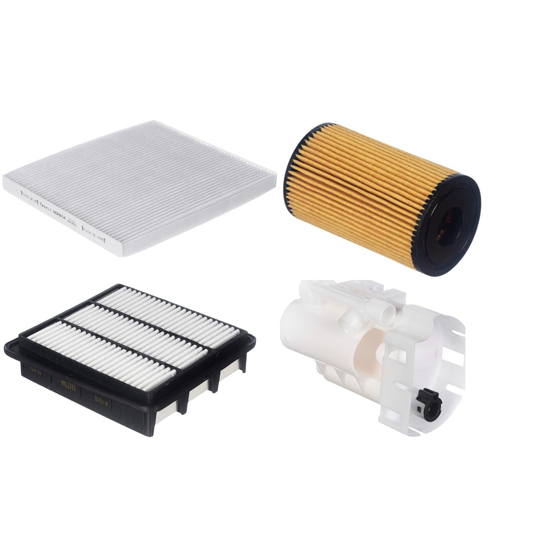 Kit Filtro de Ar, Combustível, Óleo e Ar Condicionado - Tecfil - ACP814 / ARL2333 / FBT2363 / PEL115 - (1)
