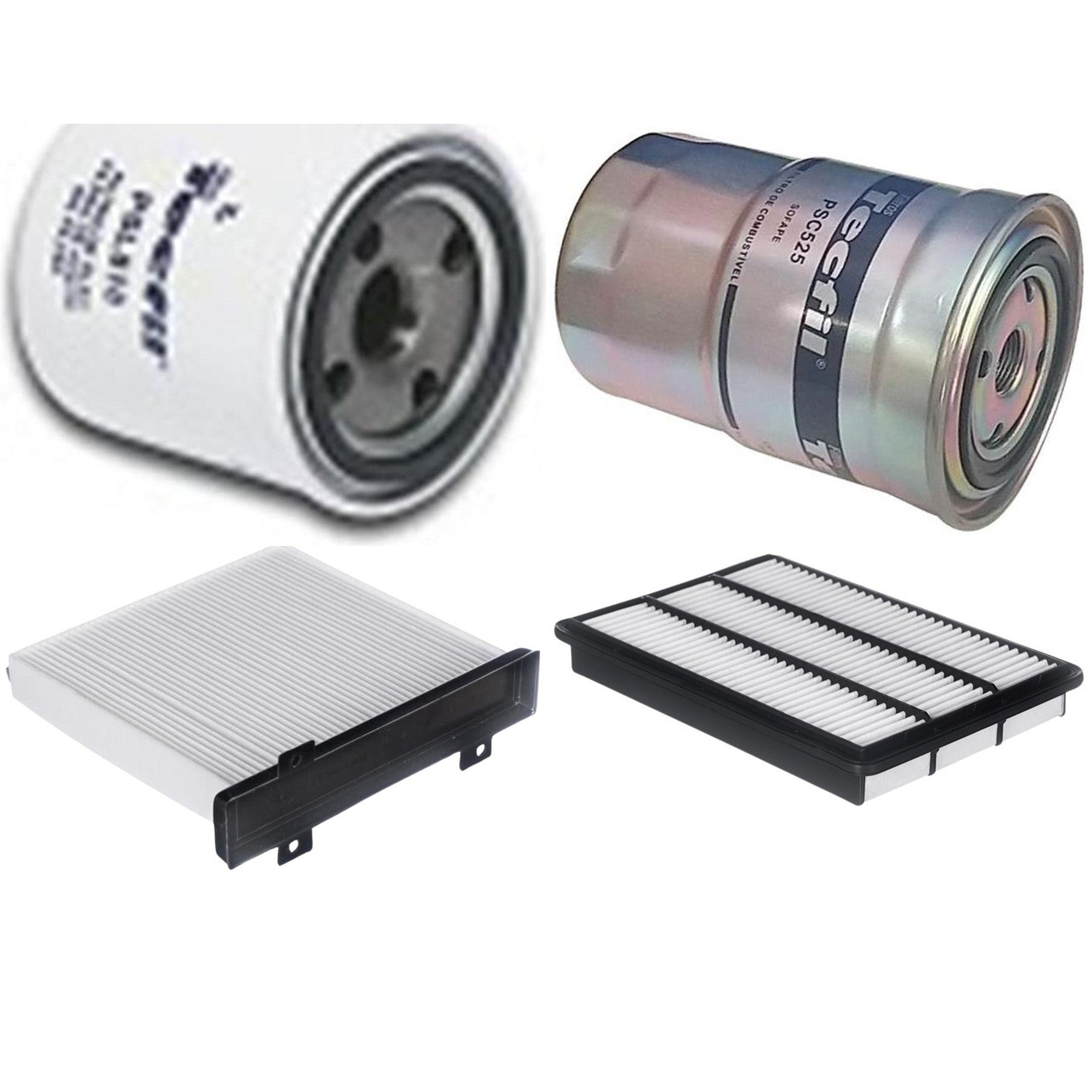 Kit Filtros de Ar do Motor, Óleo, Cabine e Combustível - Tecfil - ACP484 / ARL4135 / PSC525 / PSL818 - (1)