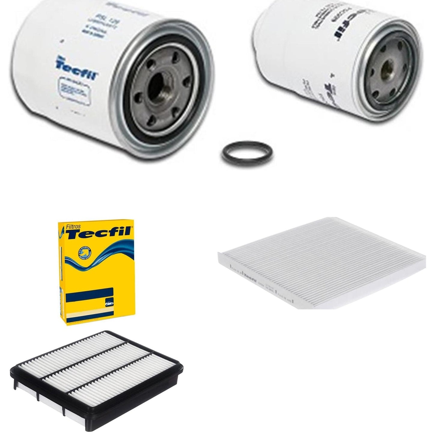 Kit Filtros de Ar do Motor, Óleo, Cabine e Combustível - Tecfil - ACP884 / ARL2205 / PSC999 / PSL128 - (1)
