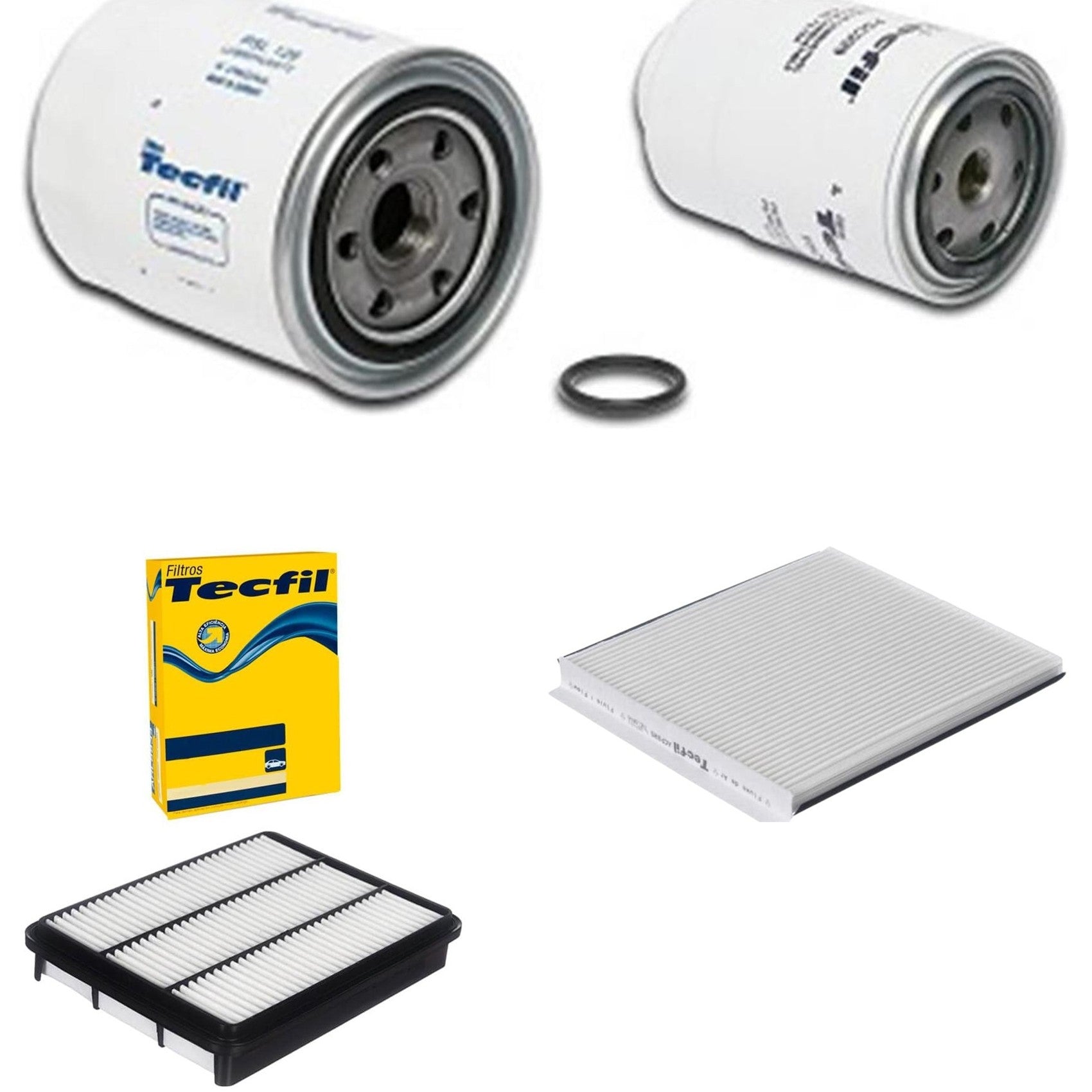 Kit Filtros de Ar do Motor, Óleo, Cabine e Combustível - Tecfil - ACP885 / ARL2205 / PSC999 / PSL128 - (1)