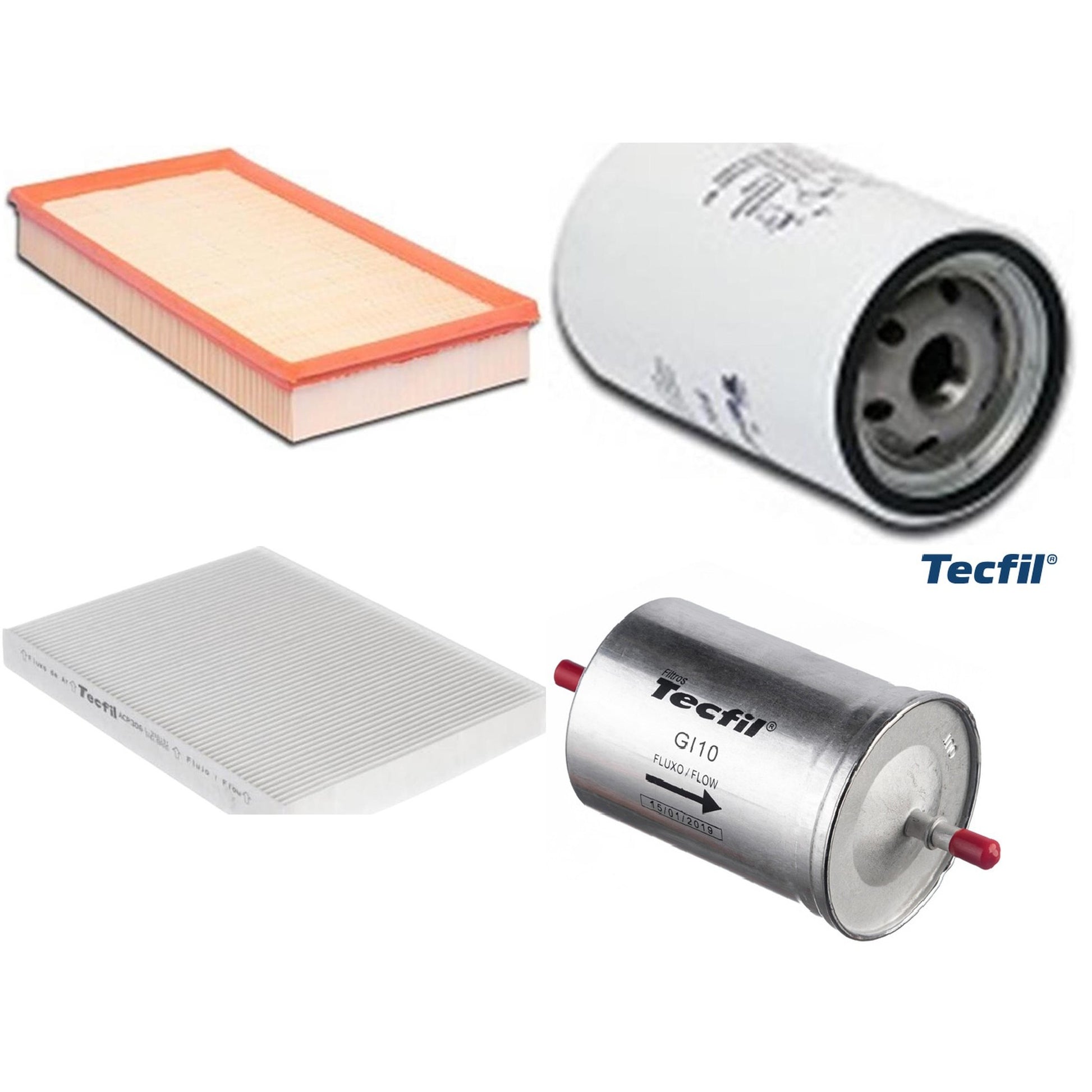 Kit Filtros de Ar do Motor, Óleo, Cabine e Combustível - Tecfil - ACP306 / ARL6093 / GI10 / PSL562 - (1)