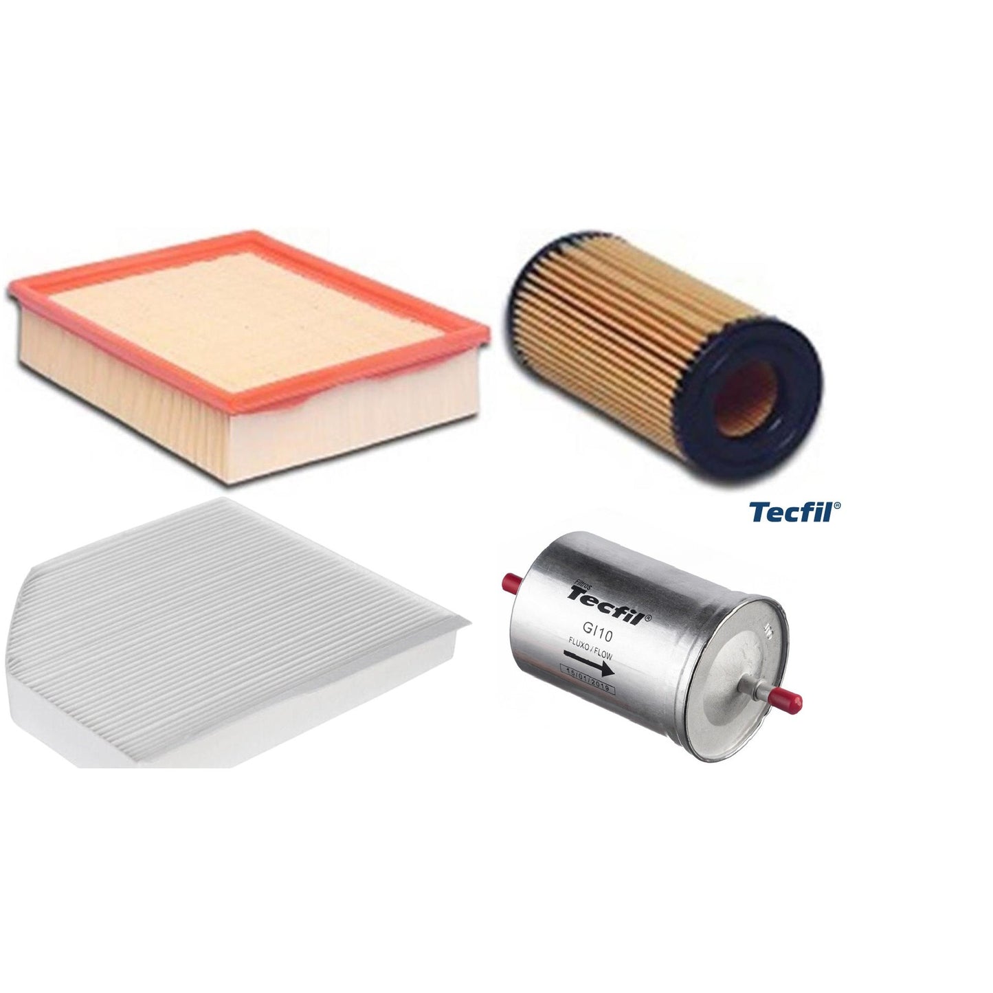 Kit Filtros de Ar do Motor, Óleo, Cabine e Combustível - Tecfil - ACP310 / ARL8837 / GI10 / PEL313 - (1)