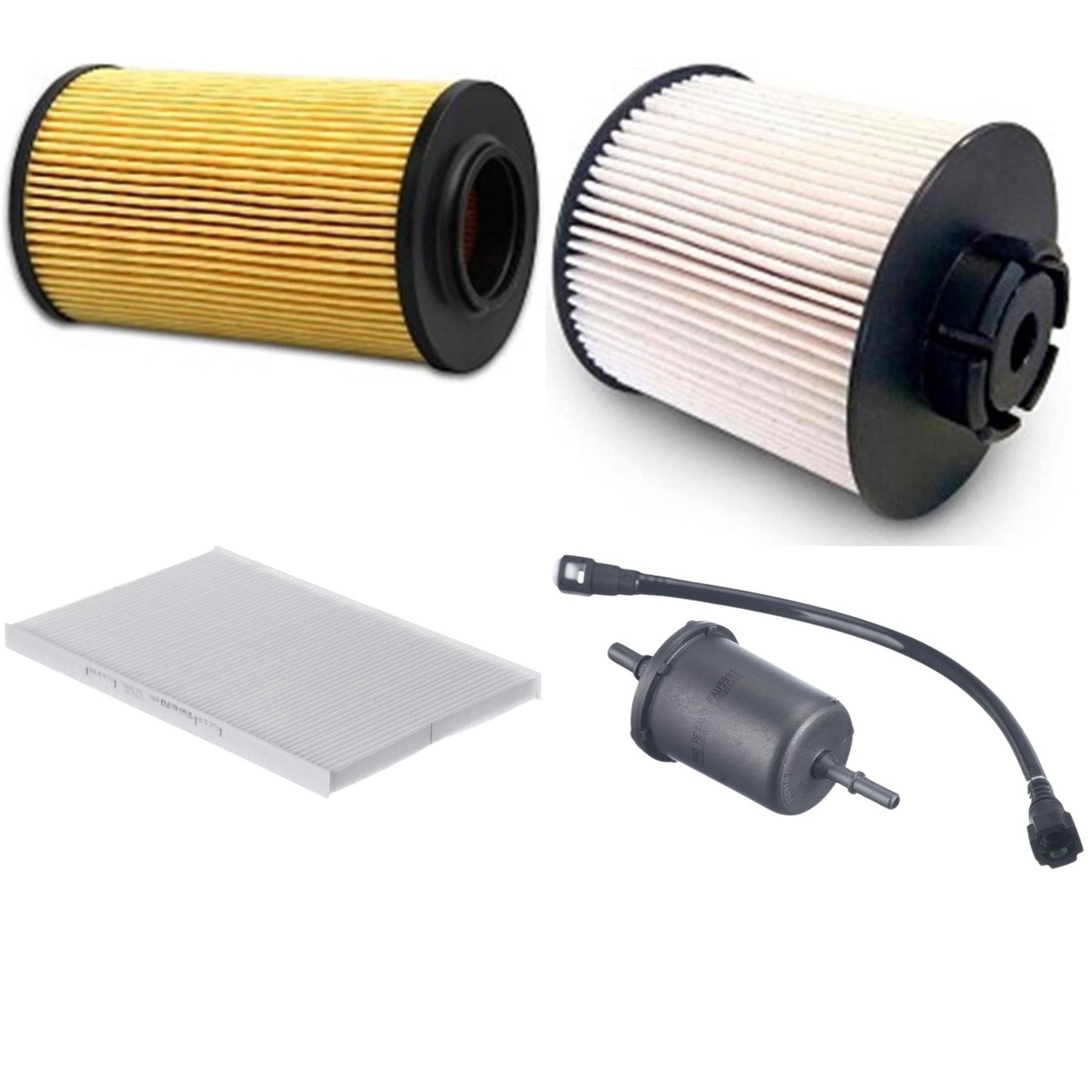 Kit Filtros de Ar do Motor, Óleo, Cabine e Combustível - Tecfil - ACP964 / FAU9991 / PEC3022 / PEL2003 - (1)