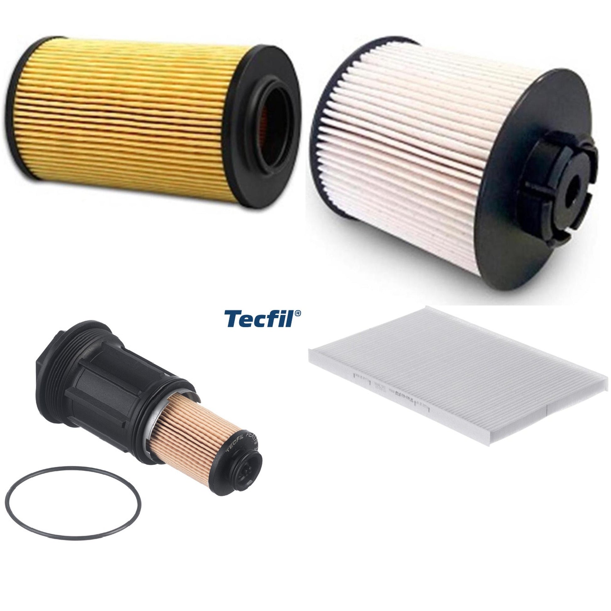 Kit Filtros de Ar do Motor, Óleo, Cabine e Combustível - Tecfil - ACP964 / PEA179 / PEC3022 / PEL2003 - (1)