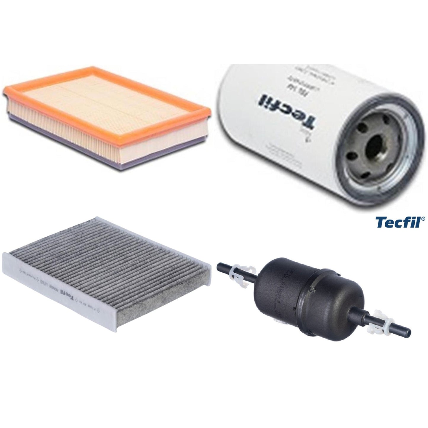 Kit Filtros de Ar do Motor, Óleo, Cabine e Combustível - Tecfil - ACA202 / ARL9603 / GI60/7 / PSL144 - (1)