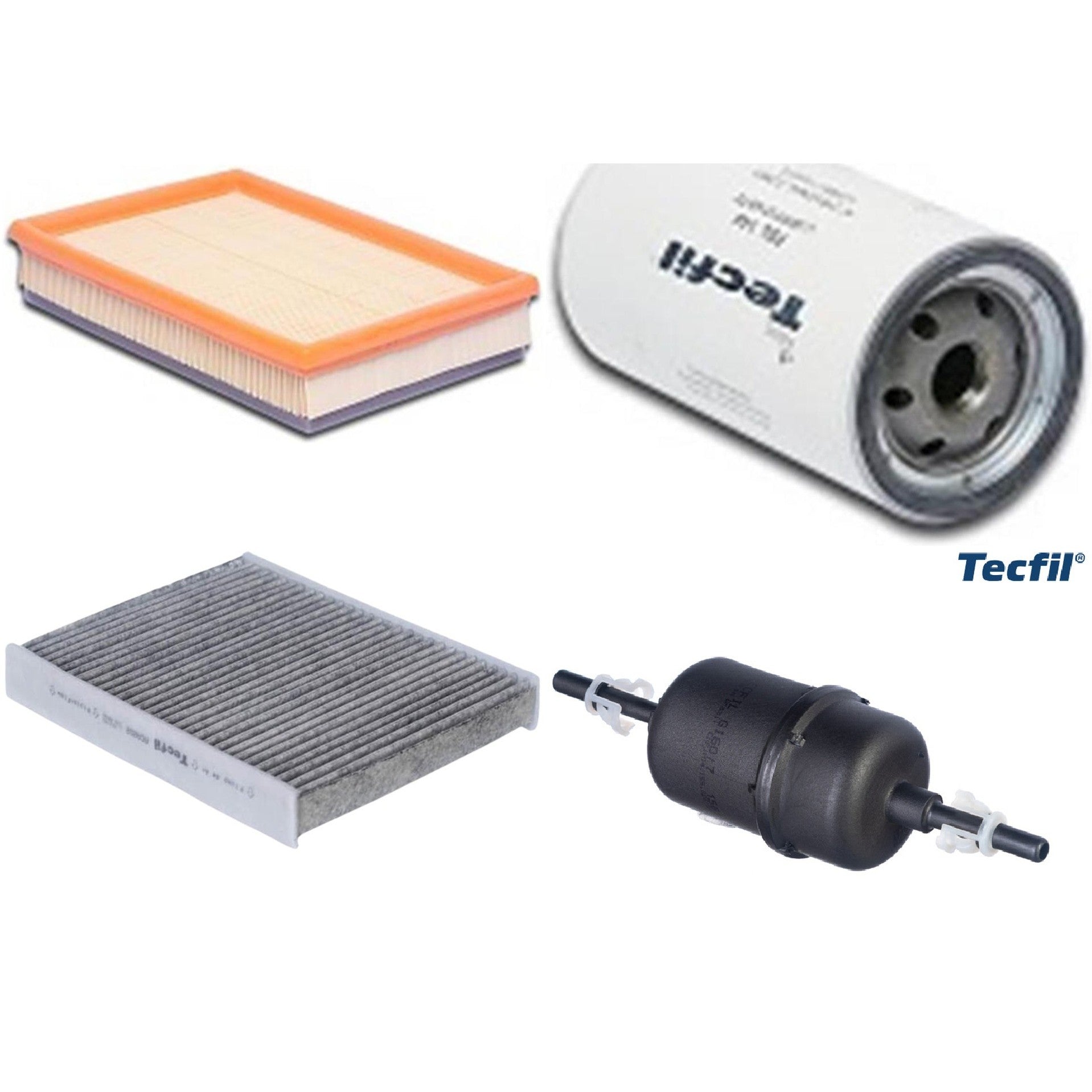 Kit Filtros de Ar do Motor, Óleo, Cabine e Combustível - Tecfil - ACA202 / ARL9603 / GI60/7 / PSL144 - (1)