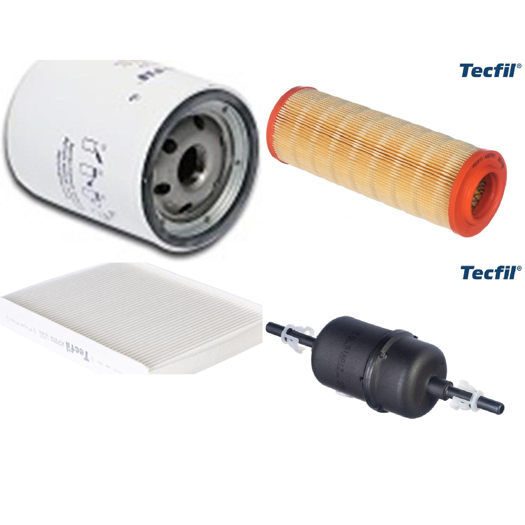 Kit Filtros de Ar do Motor, Óleo, Cabine e Combustível - Tecfil - ACP202 / ARS7991 / GI60/7 / PSL147 - (1)