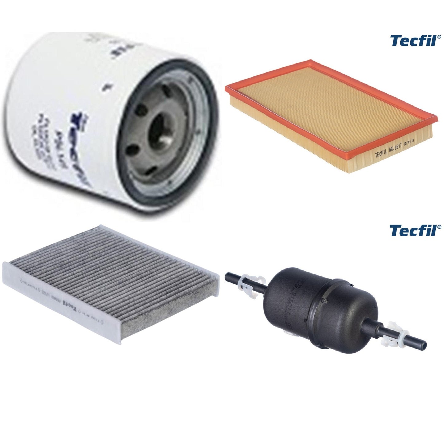 Kit Filtros de Ar do Motor, Óleo, Cabine e Combustível - Tecfil - ACA202 / ARL9617 / GI60/7 / PSL145 - (1)