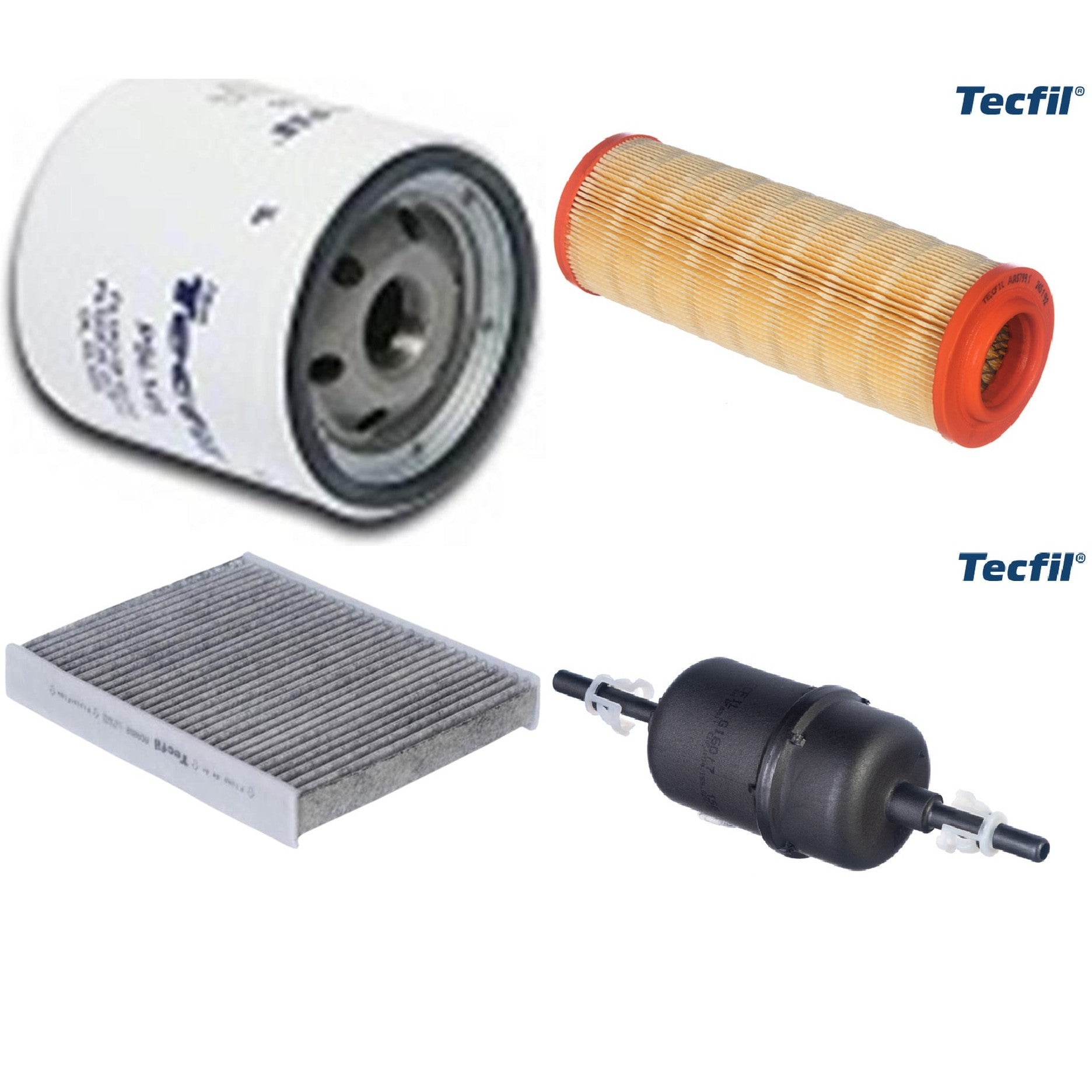 Kit Filtros de Ar do Motor, Óleo, Cabine e Combustível - Tecfil - ACA202 / ARS7991 / GI60/7 / PSL145 - (1)