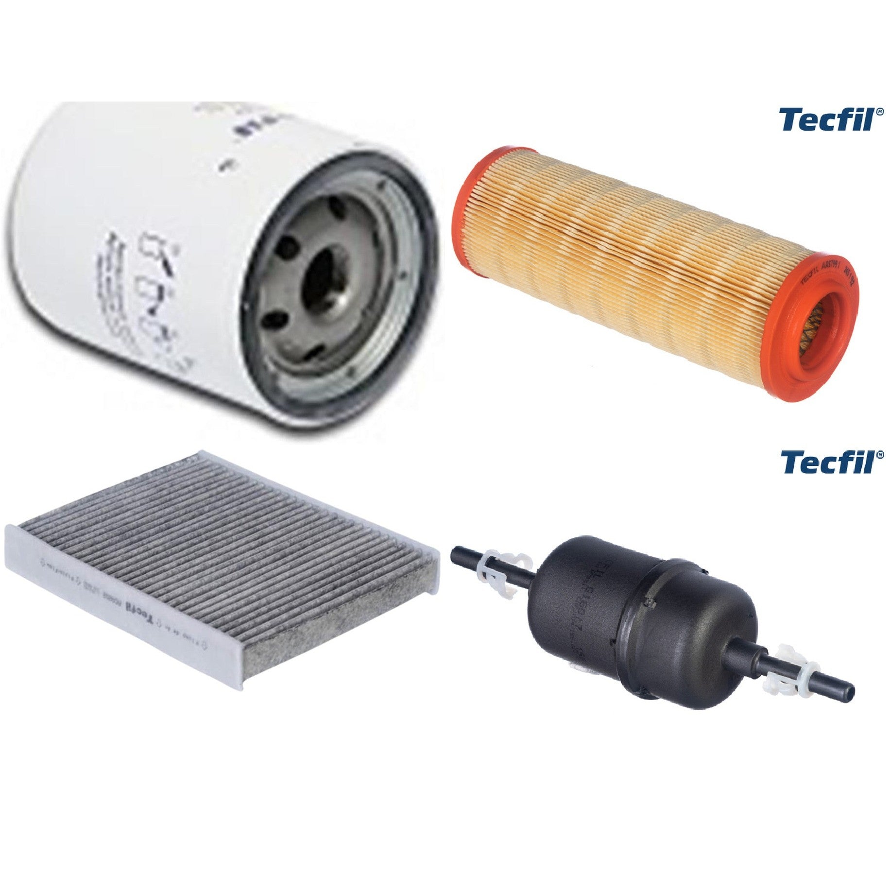 Kit Filtros de Ar do Motor, Óleo, Cabine e Combustível - Tecfil - ACA202 / ARS7991 / GI60/7 / PSL147 - (1)