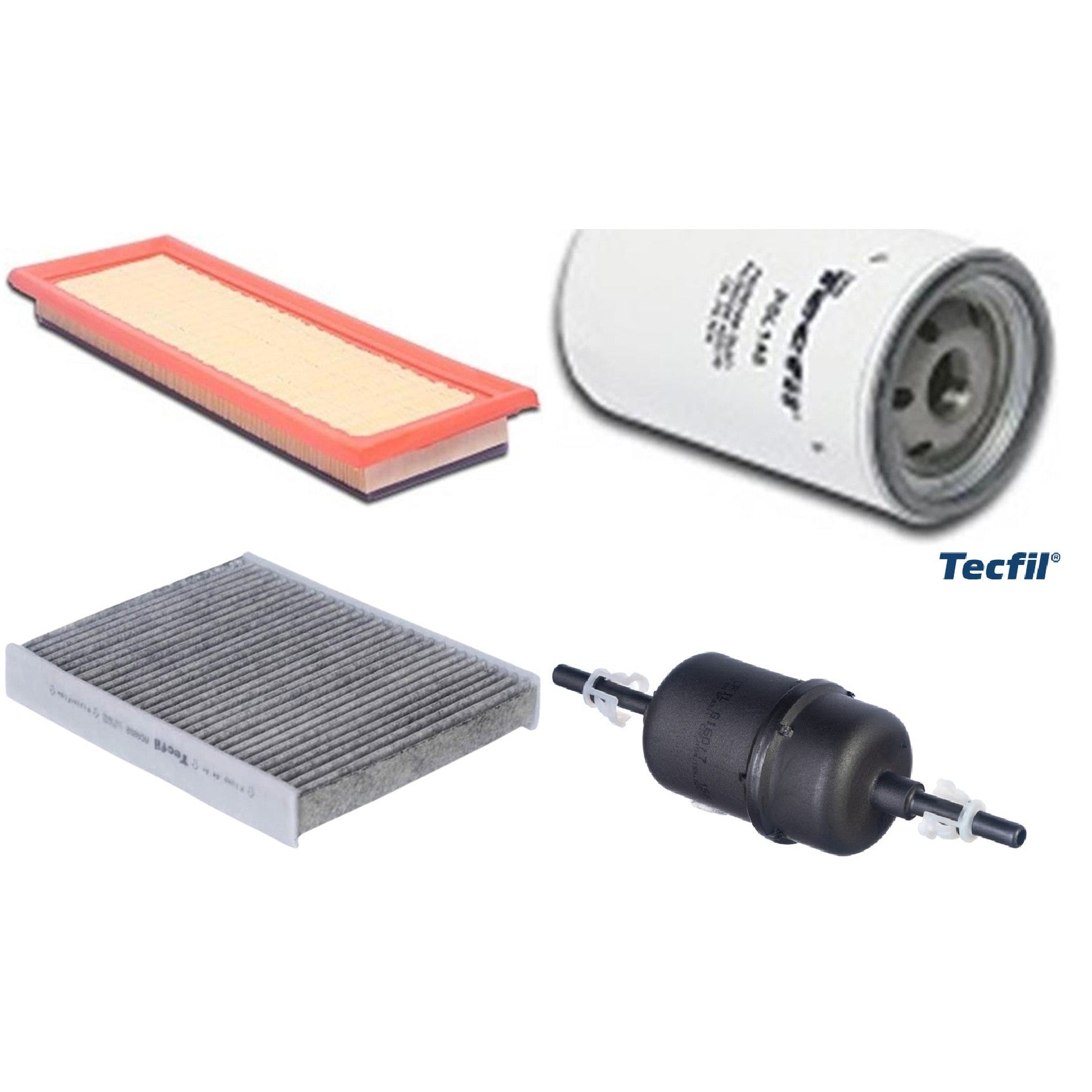 Kit Filtros de Ar do Motor, Óleo, Cabine e Combustível - Tecfil - ACA202 / ARL9609 / GI60/7 / PSL148 - (1)