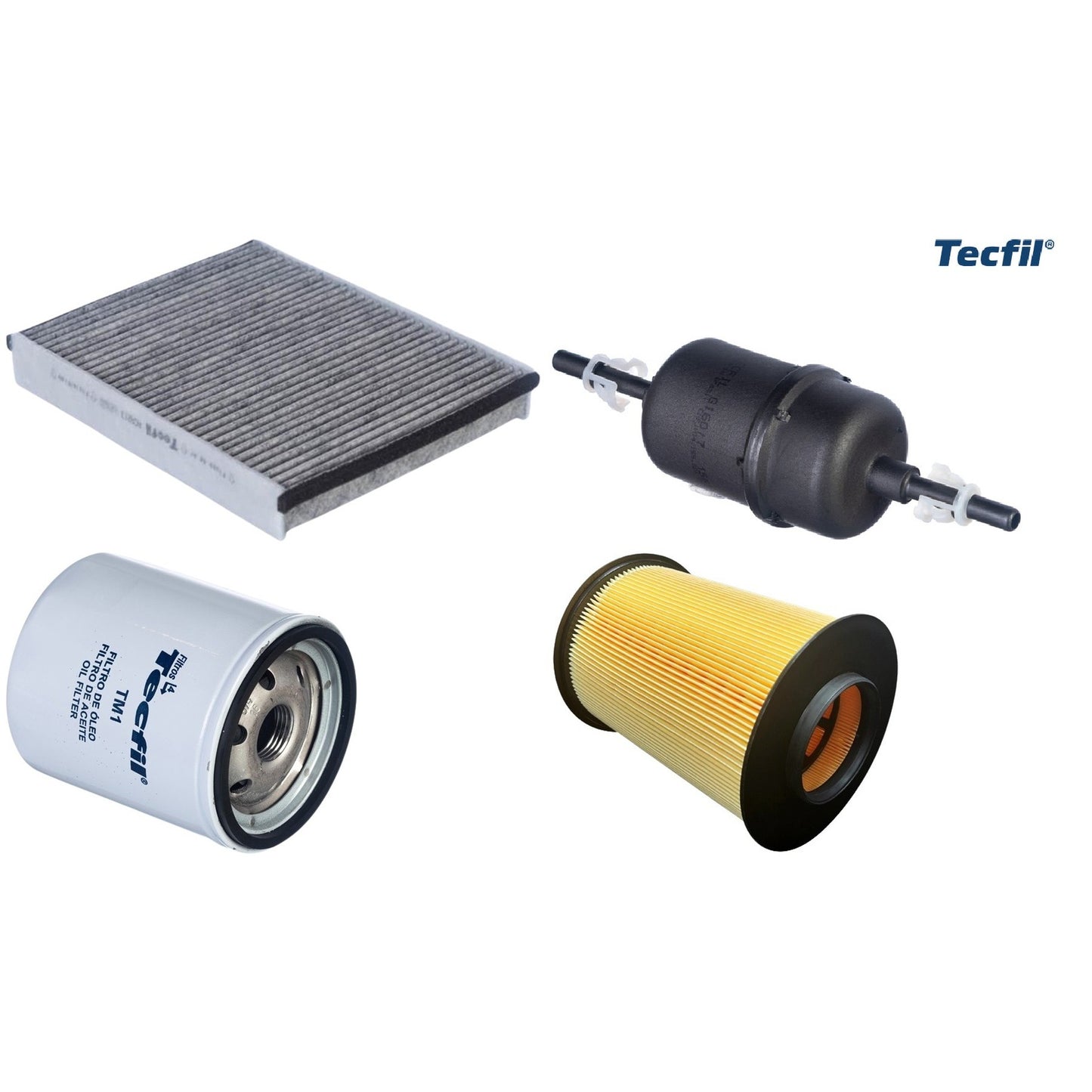 Kit Filtros de Ar do Motor, Óleo, Cabine e Combustível - Tecfil - ACA213 / ARS5196/1 / GI60/7 / PSL34M-(TM1) - (1)