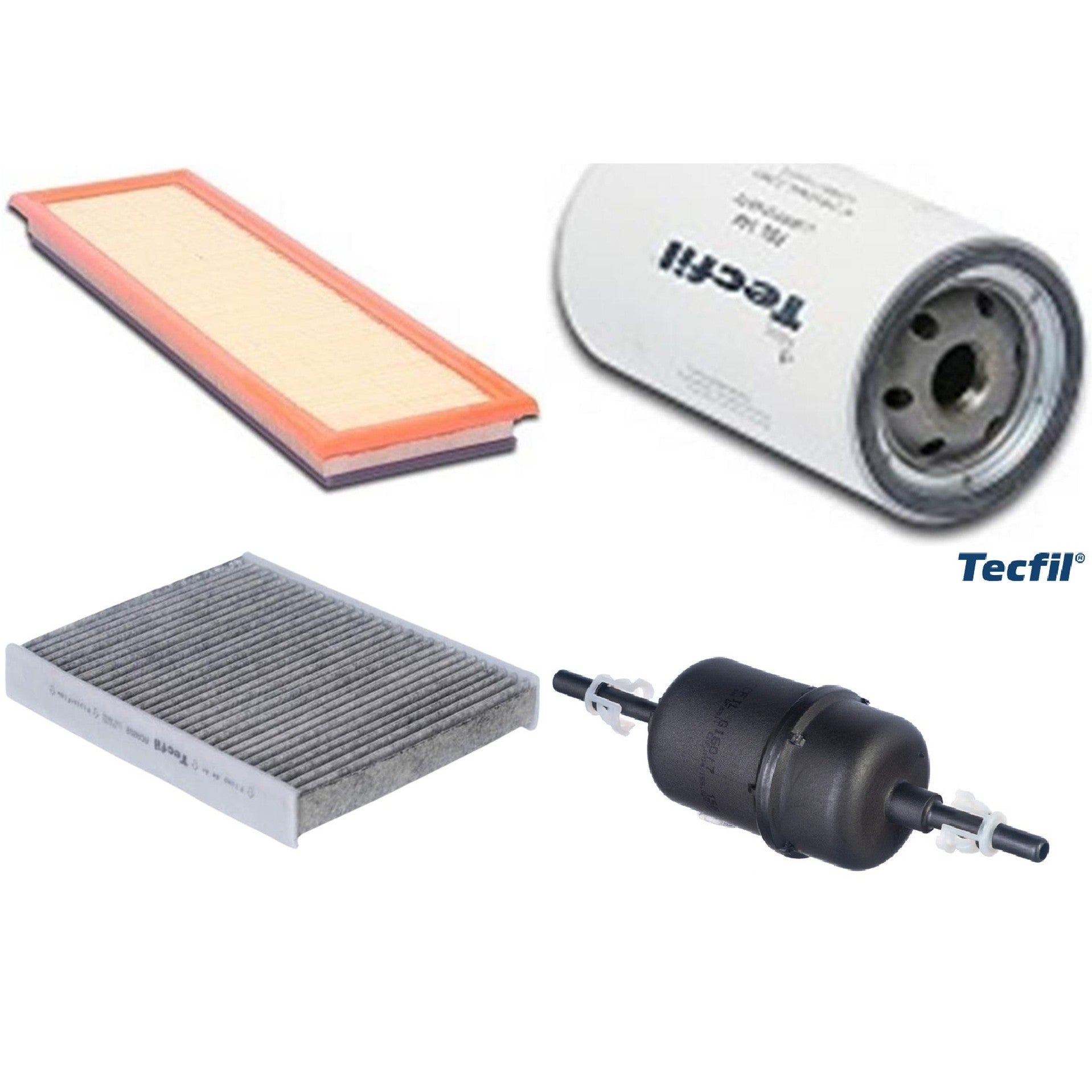 Kit Filtros de Ar do Motor, Óleo, Cabine e Combustível - Tecfil - ACA202 / ARL9608 / GI60/7 / PSL144 - (1)