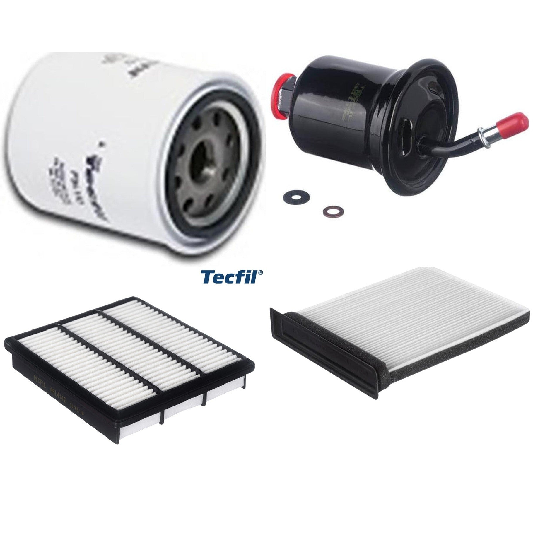 Kit Filtros de Ar do Motor, Óleo, Cabine e Combustível - Tecfil - ACP482 / ARL4142 / GI65 / PSL152 - (1)
