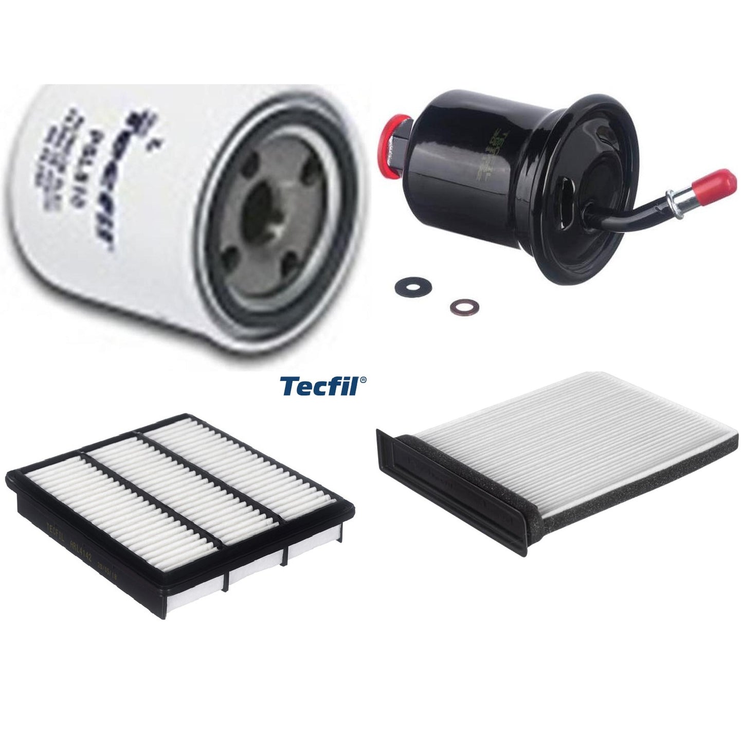 Kit Filtros de Ar do Motor, Óleo, Cabine e Combustível - Tecfil - ACP482 / ARL4142 / GI65 / PSL818 - (1)