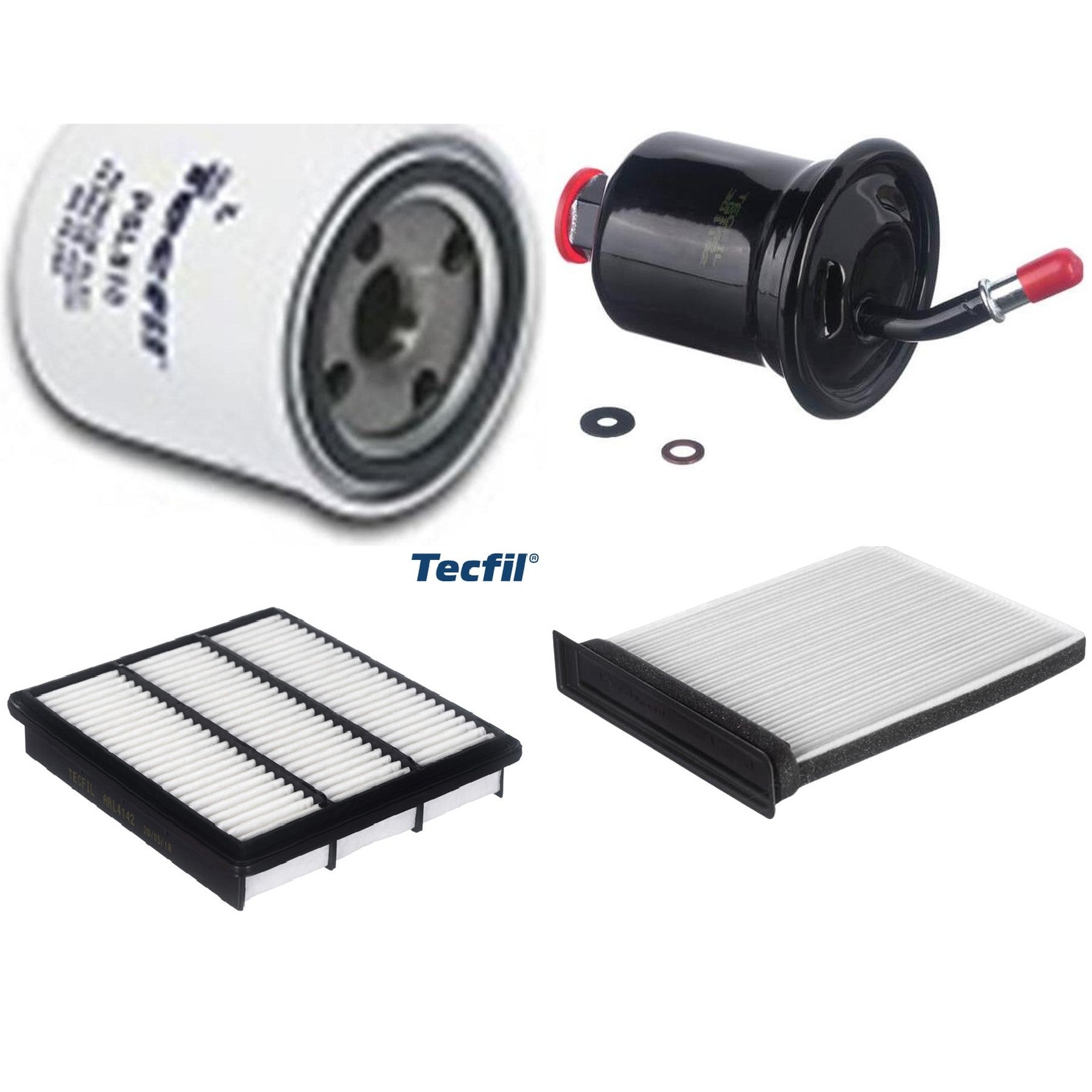 Kit Filtros de Ar do Motor, Óleo, Cabine e Combustível - Tecfil - ACP482 / ARL4142 / GI65 / PSL818 - (1)