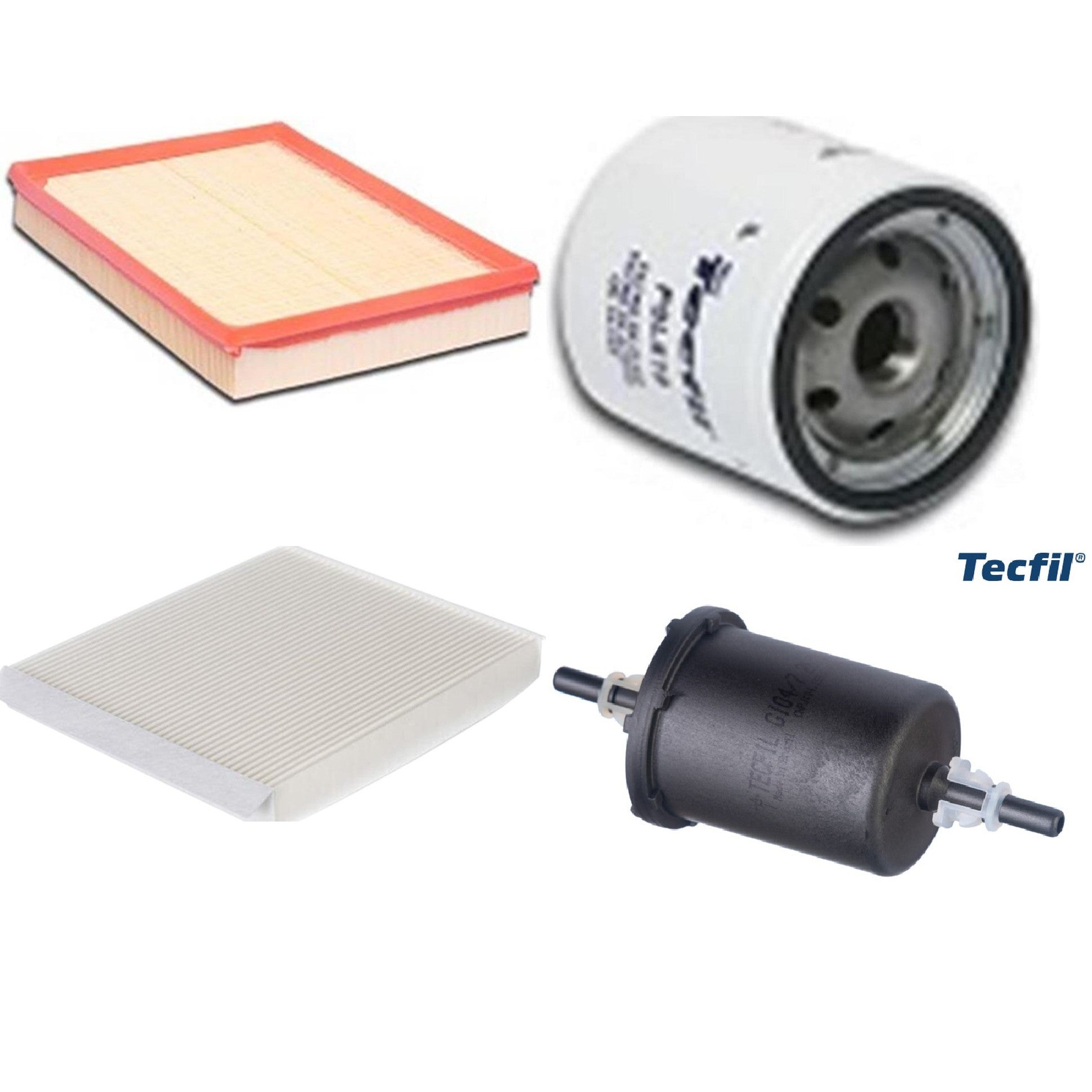 Kit Filtros de Ar do Motor, Óleo, Cabine e Combustível - Tecfil - ACP004 / ARL8825 / GI04/7 / PSL619 - (1)