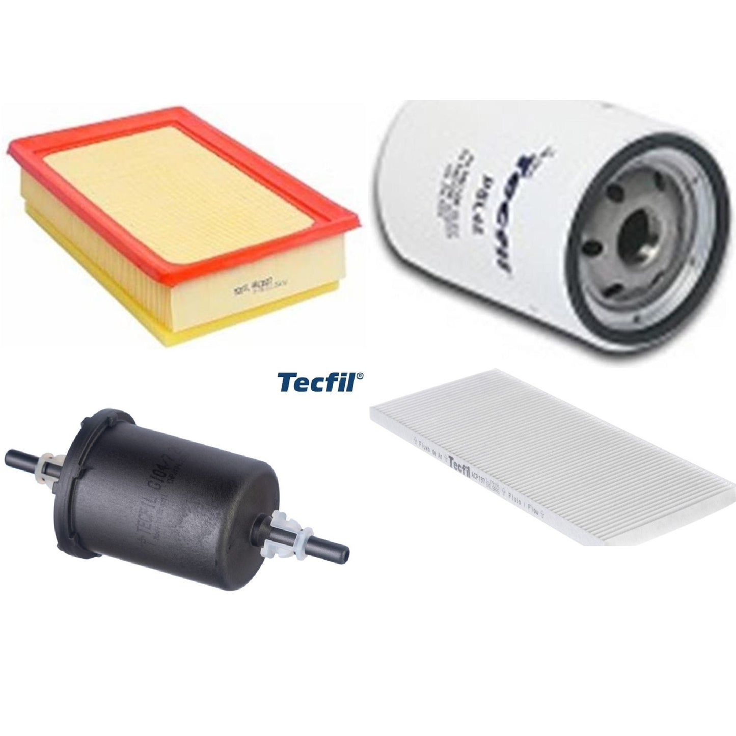 Kit Filtros de Ar do Motor, Óleo, Cabine e Combustível - Tecfil - ACP197 / ARL2507 / GI04/7 / PSL45 - (1)