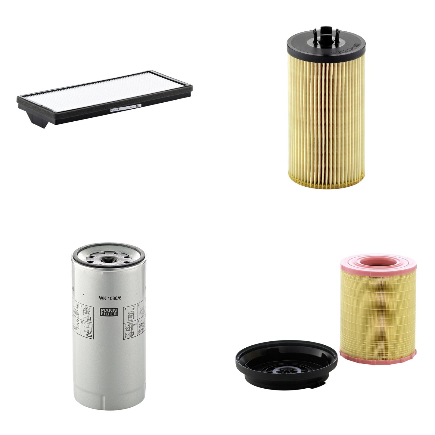 Kit Filtros de Ar Combustível Cabine Ar Condicionado Óleo - Mann-Filter - C29010KIT - CU4469 - HU931/5x - WK1080/6X - (1)