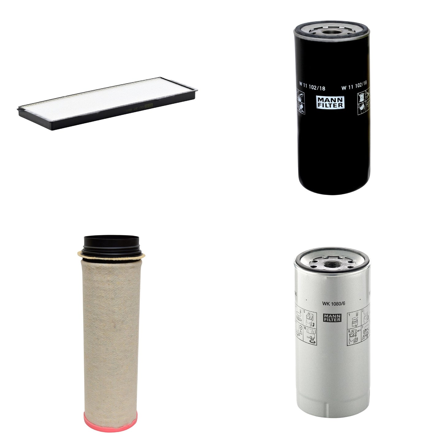Kit Filtros de Ar Combustível Cabine Ar Condicionado Óleo - Mann-Filter - CF1651 - CU37001 - W11102/18 - WK1080/6X - (1)