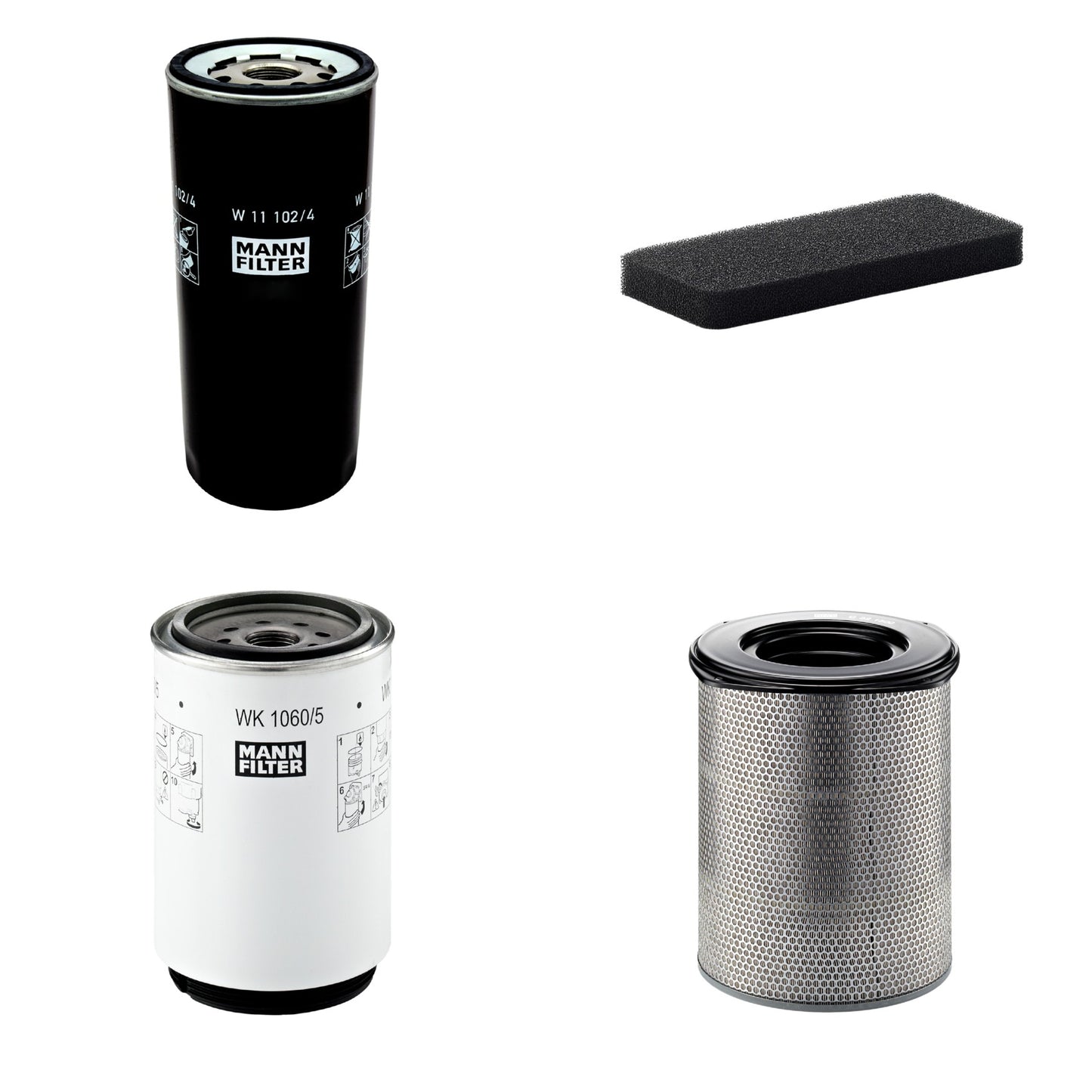 Kit Filtros de Ar Combustível Cabine Ar Condicionado Óleo - Mann-Filter - C321500 - CU2101 - W11102/4 - WK1060/5x - (1)