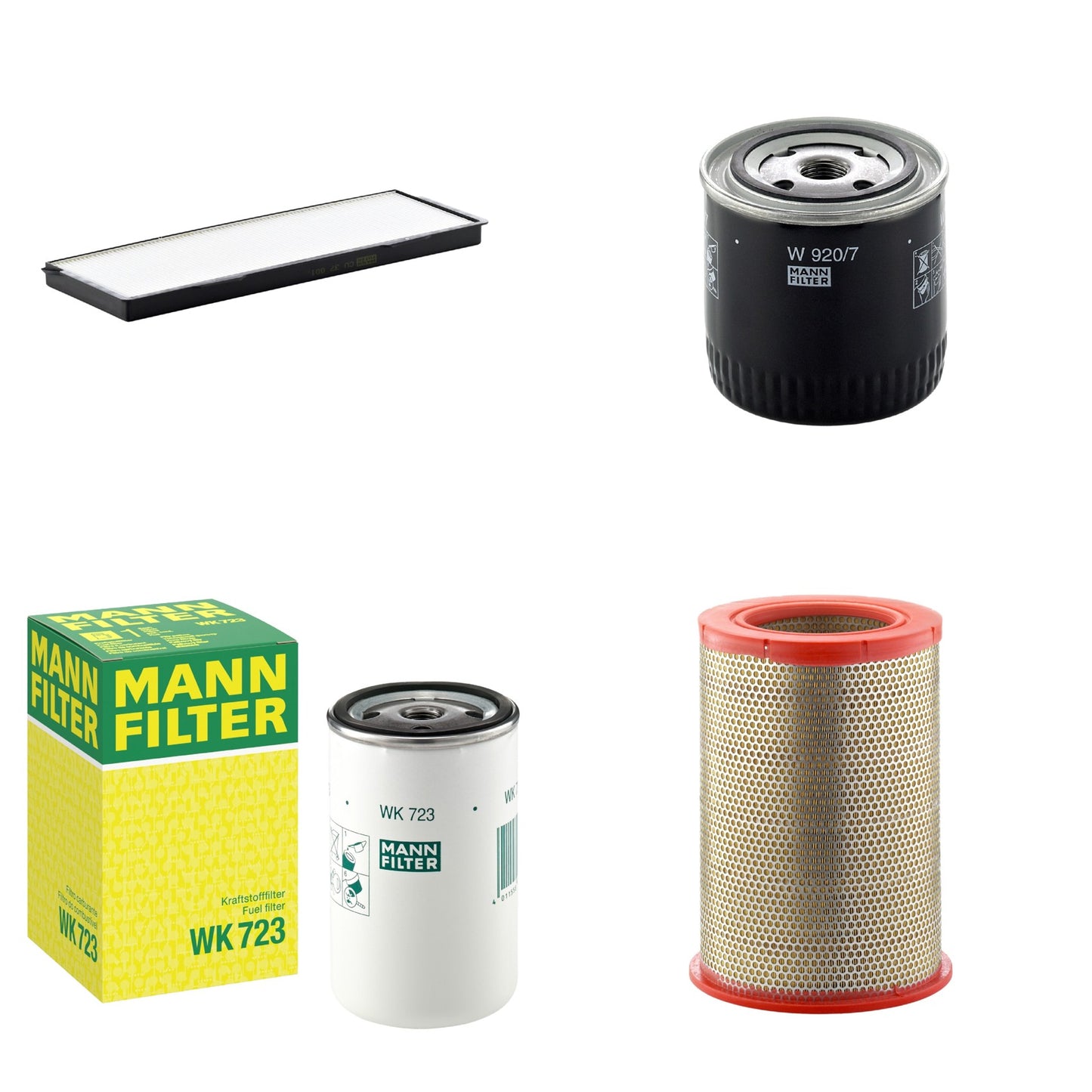 Kit Filtros de Ar Combustível Cabine Ar Condicionado Óleo - Mann-Filter - C301359 - CU37001 - W920/7 - WK723 - (1)