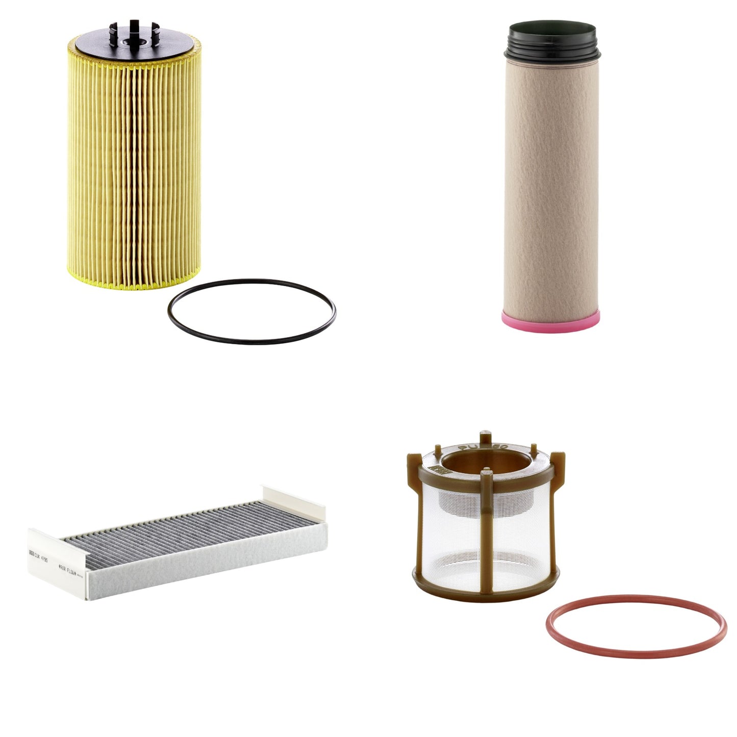 Kit Filtros de Ar Combustível Cabine Ar Condicionado Óleo - Mann-Filter - CF1640 - CUK4795 - HU13125/3x - PU50z - (1)