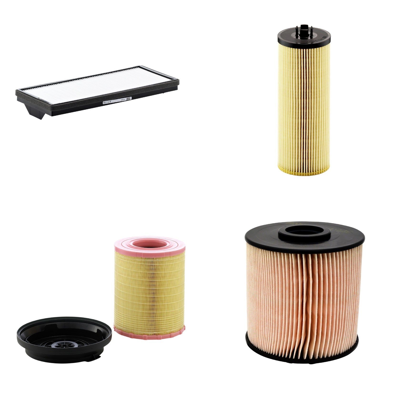 Kit Filtros de Ar Combustível Cabine Ar Condicionado Óleo - Mann-Filter - C29010KIT - CU4469 - HU945/2x - PU1046x - (1)