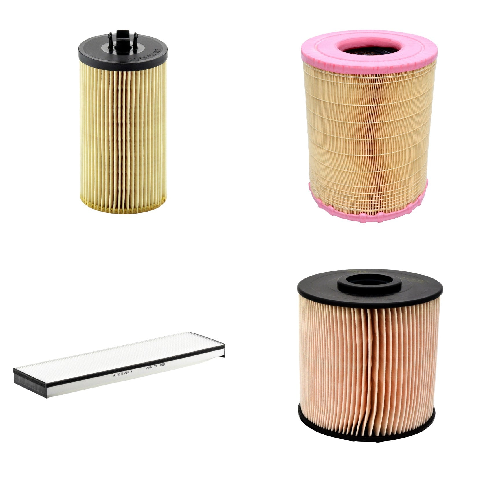 Kit Filtros de Ar Combustível Cabine Ar Condicionado Óleo - Mann-Filter - C281012 - CU5877 - HU931/5x - PU1046x - (1)