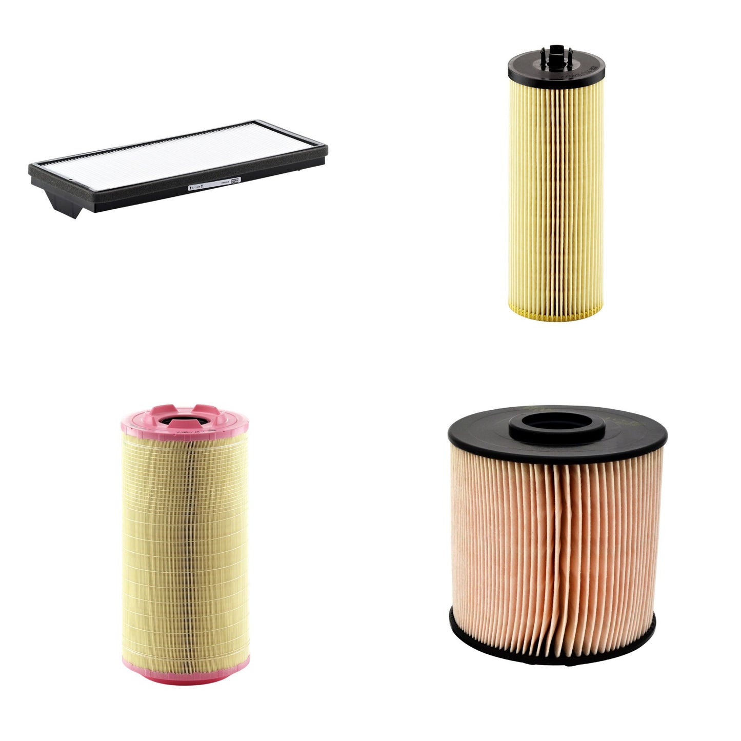 Kit Filtros de Ar Combustível Cabine Ar Condicionado Óleo - Mann-Filter - C271320/3 - CU4469 - HU945/2x - PU1046x - (1)