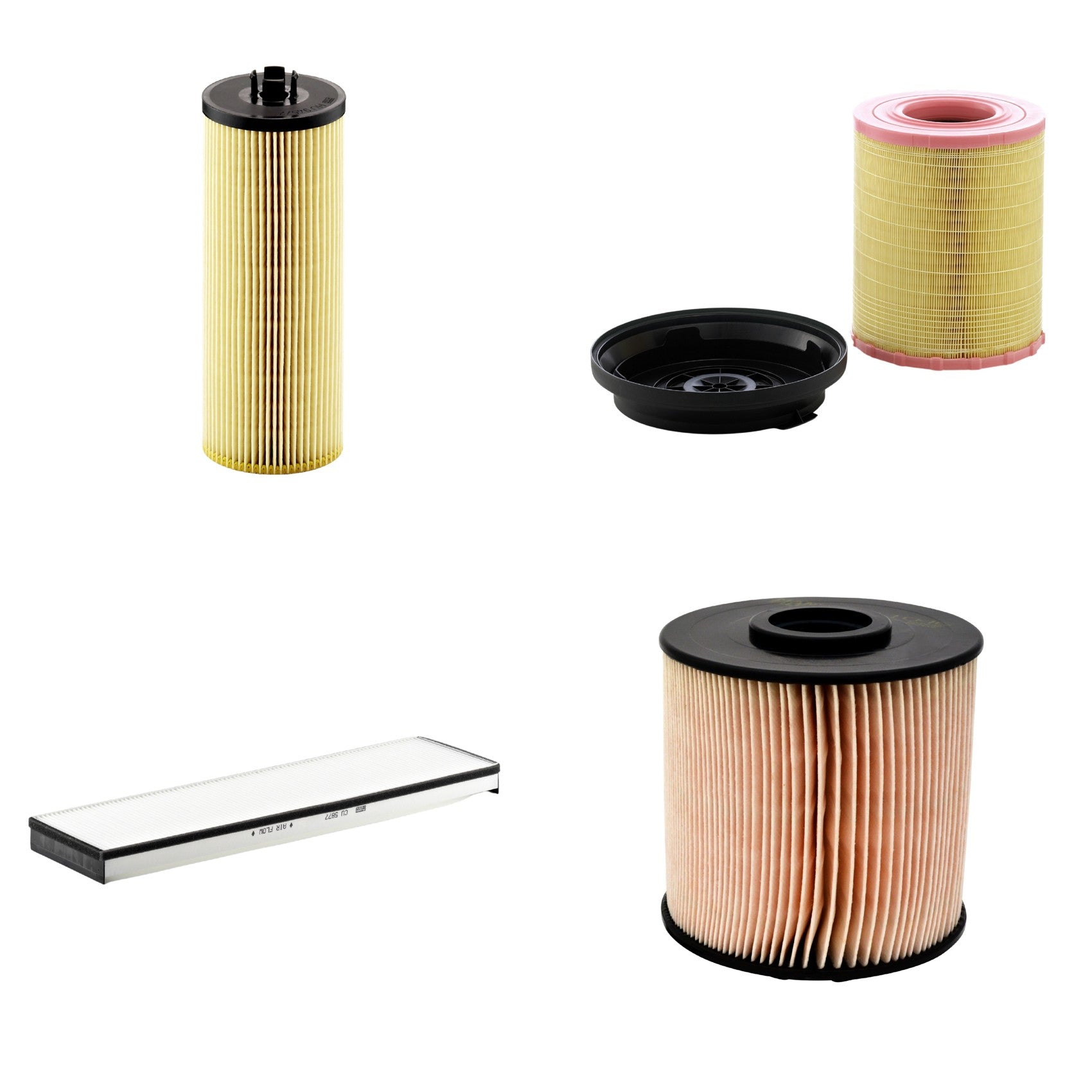 Kit Filtros de Ar Combustível Cabine Ar Condicionado Óleo - Mann-Filter - C29010KIT - CU5877 - HU945/2x - PU1046x - (1)