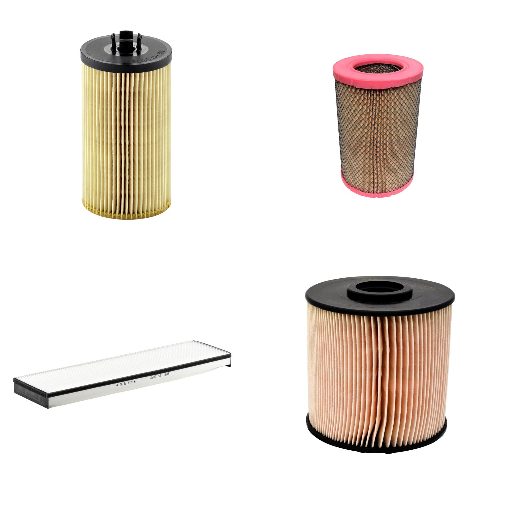 Kit Filtros de Ar Combustível Cabine Ar Condicionado Óleo - Mann-Filter - C27844/1 - CU5877 - HU931/5x - PU1046x - (1)