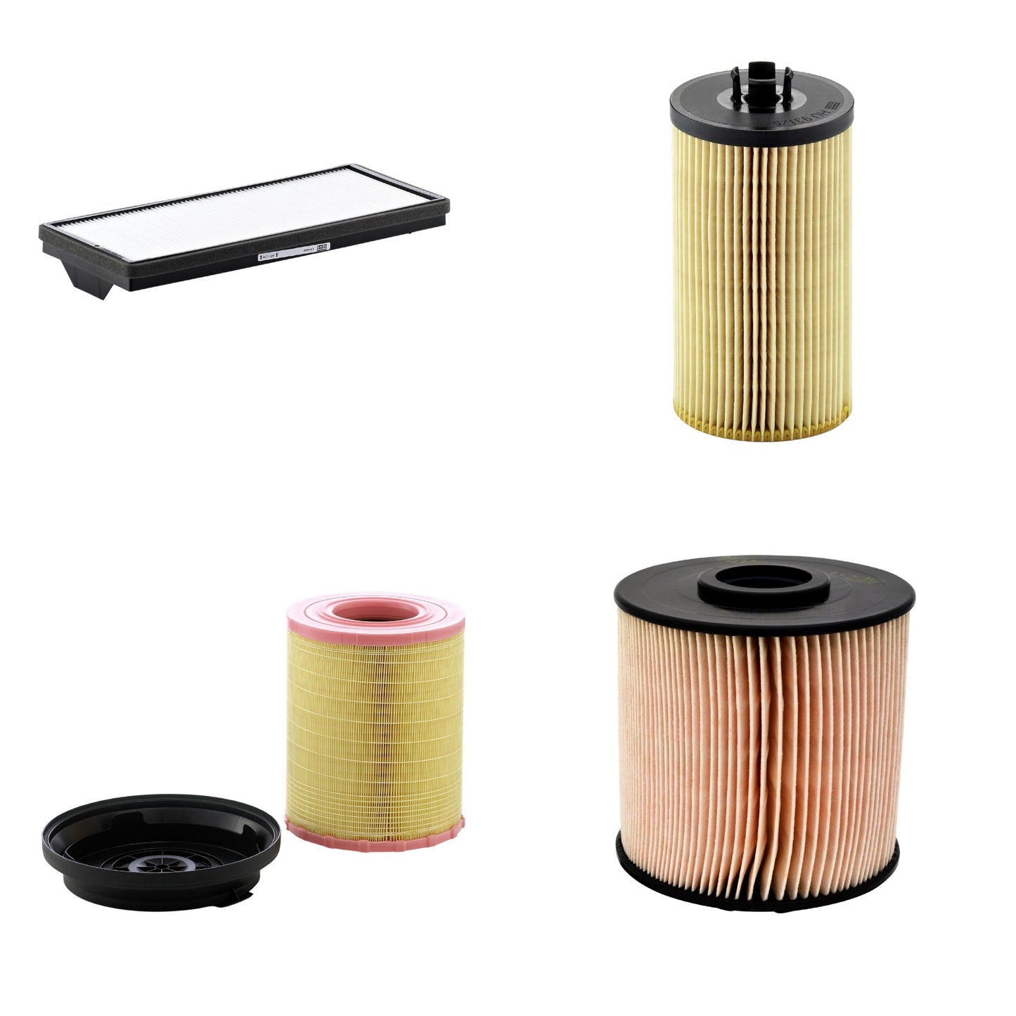 Kit Filtros de Ar Combustível Cabine Ar Condicionado Óleo - Mann-Filter - C29010KIT - CU4469 - HU931/5x - PU1046x - (1)