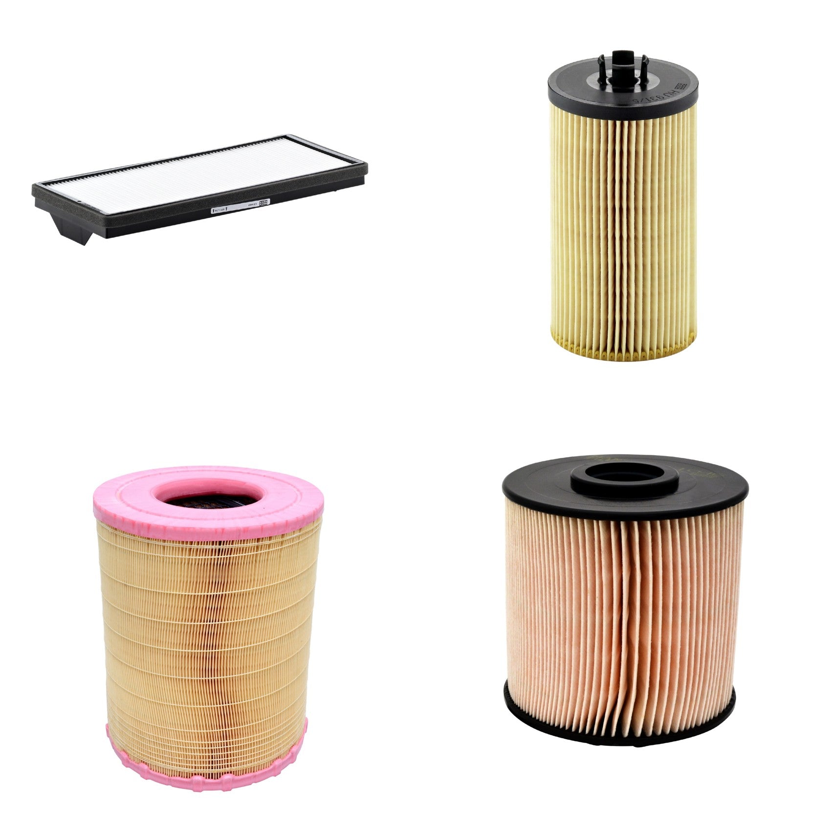 Kit Filtros de Ar Combustível Cabine Ar Condicionado Óleo - Mann-Filter - C281012 - CU4469 - HU931/5x - PU1046x - (1)