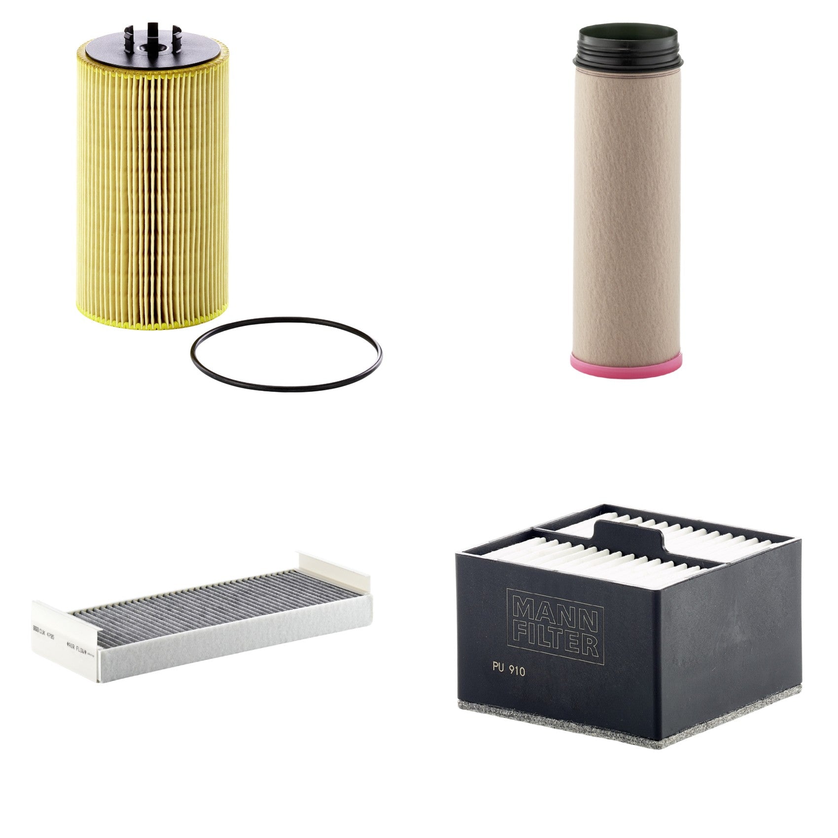 Kit Filtros de Ar Combustível Cabine Ar Condicionado Óleo - Mann-Filter - CF1640 - CUK4795 - HU13125/3x - PU910 - (1)